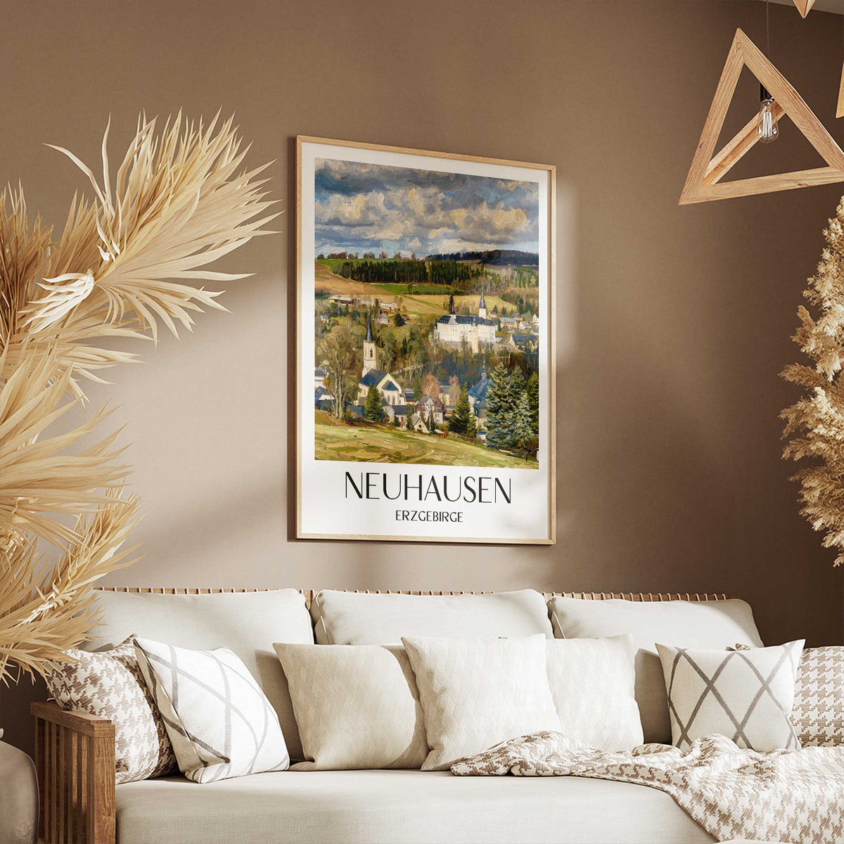 neuhausen-erzgebirge-deutschland-poster-oil-painting-oelgemaelde