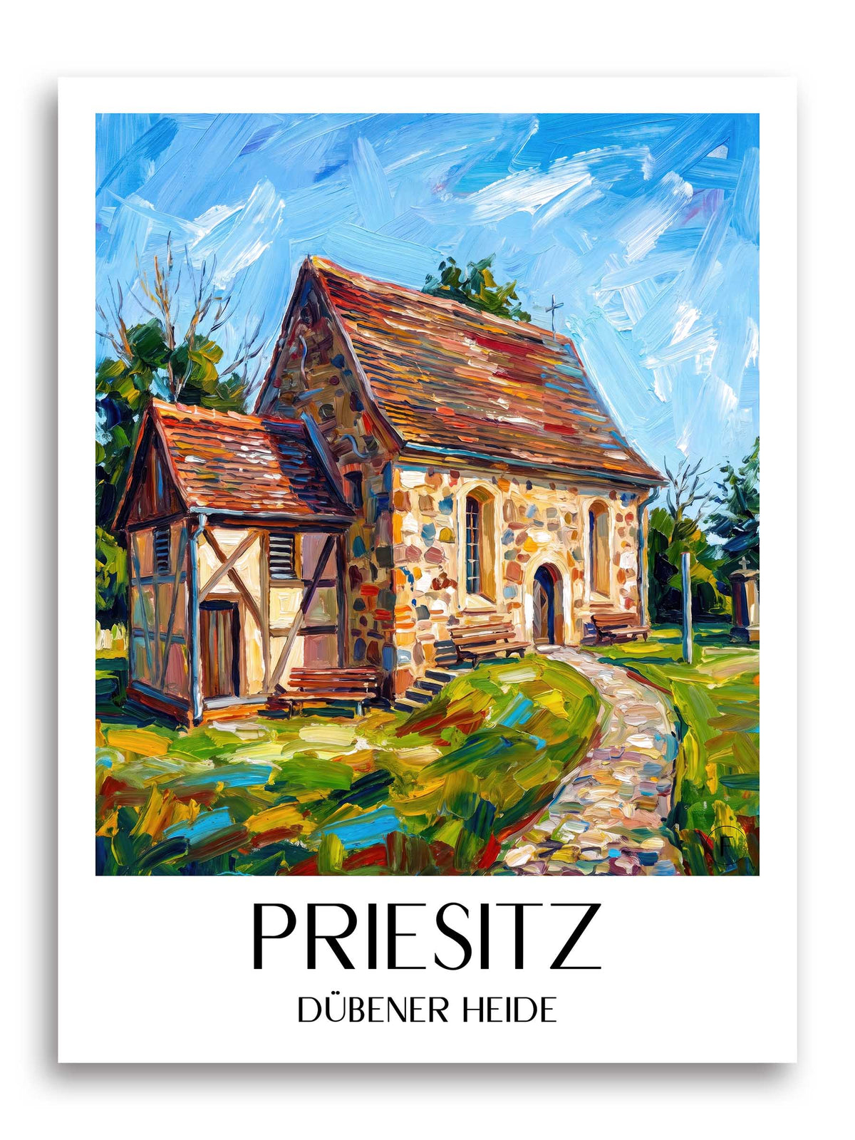 priesitz-dübener-heide-deutschland-poster-oil-painting-oelgemaelde