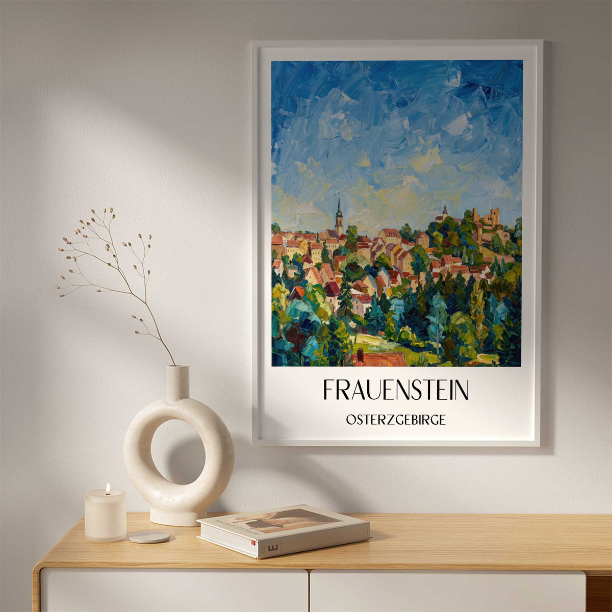 frauenstein-osterzgebirge-deutschland-poster-oil-painting-oelgemaelde