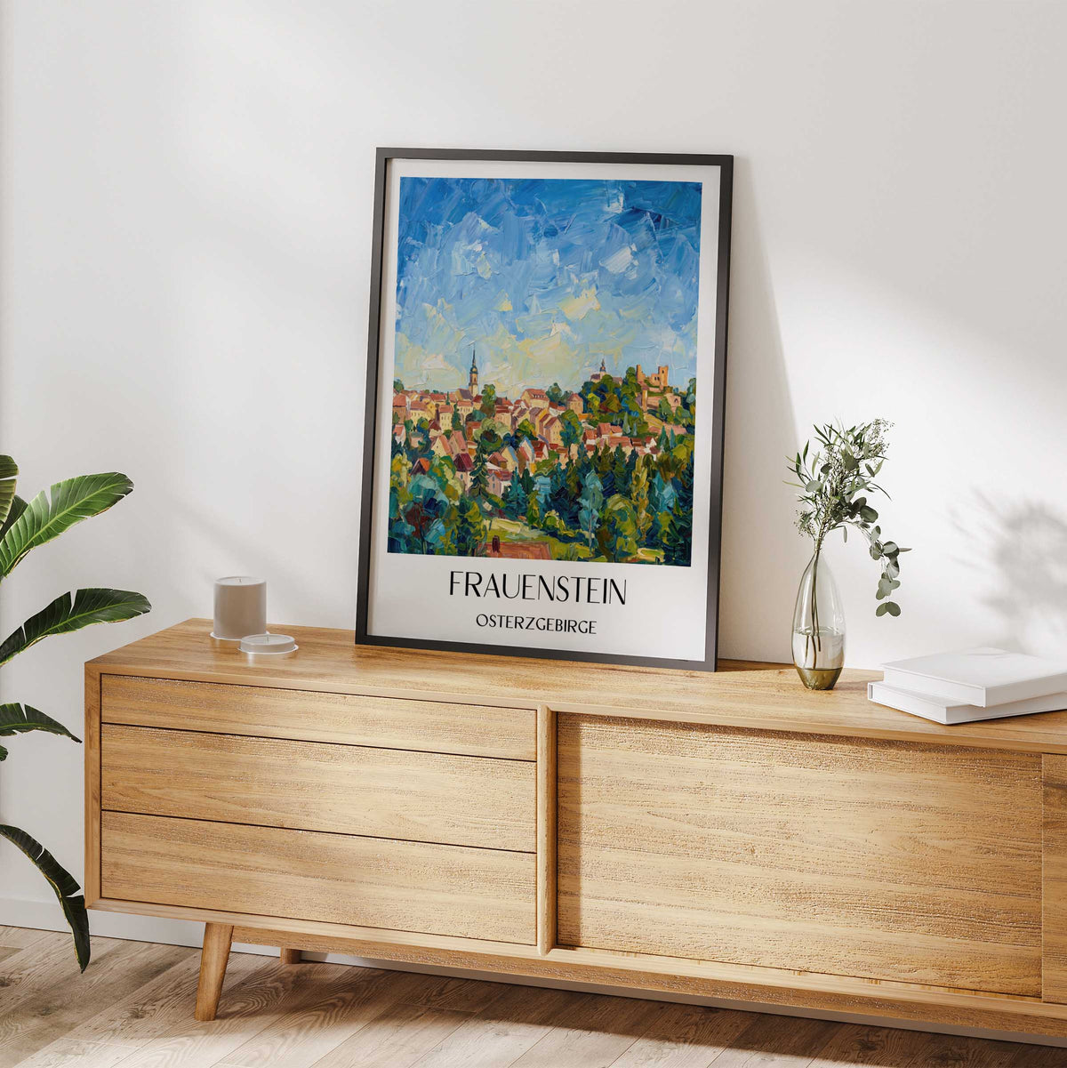 frauenstein-osterzgebirge-deutschland-poster-oil-painting-oelgemaelde