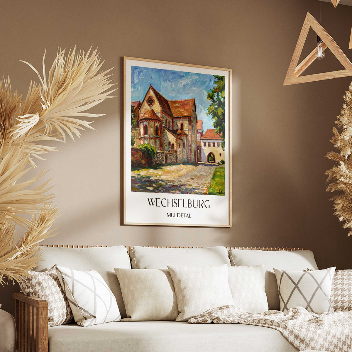 wechselburg-muldetal-deutschland-poster-oil-painting-oelgemaelde