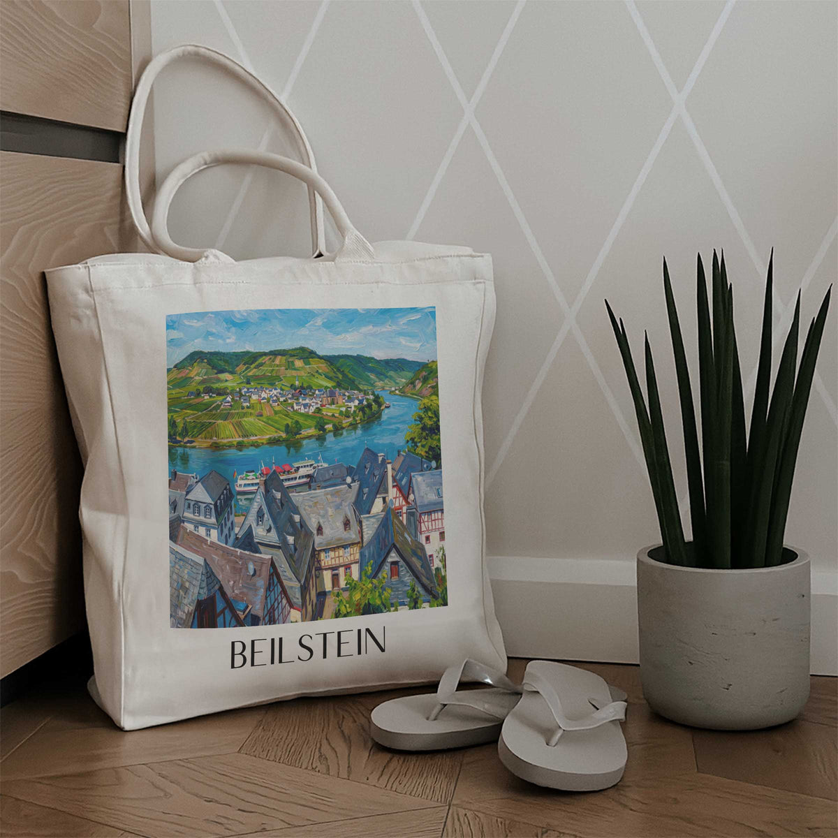 beilstein-baden-württemberg-deutschland-einkaufstasche-oil-painting-oelgemaelde