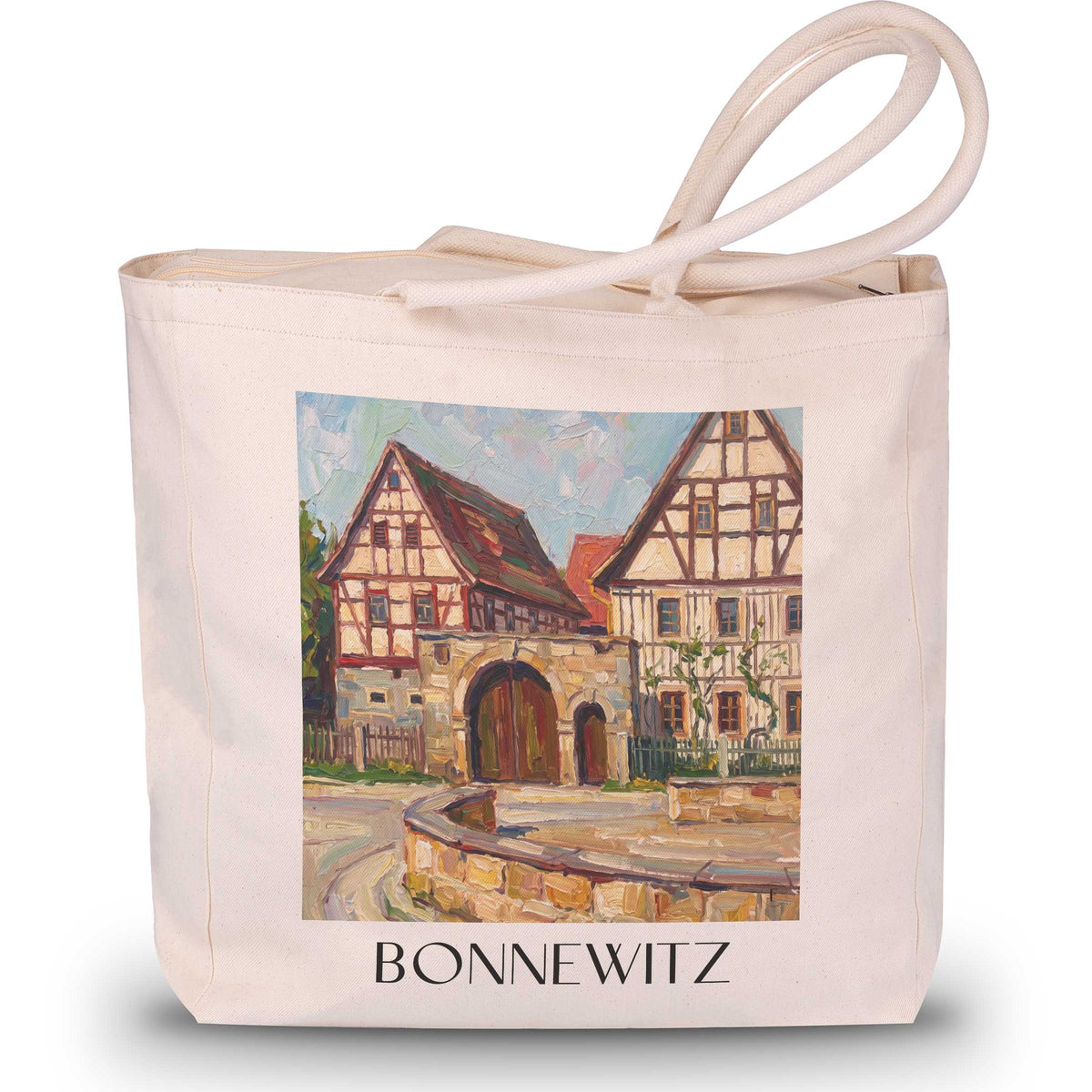 bonnewitz-sächsische-schweiz-deutschland-einkaufstasche-oil-painting-oelgemaelde