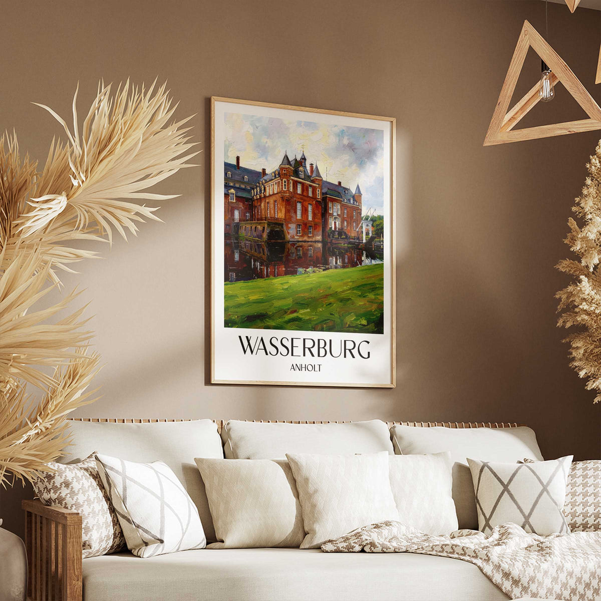 wasserburg-anholt-deutschland-poster-oil-painting-oelgemaelde
