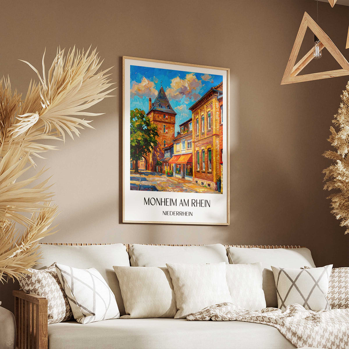 monheim-am-rhein-niederrhein-deutschland-poster-oil-painting-oelgemaelde