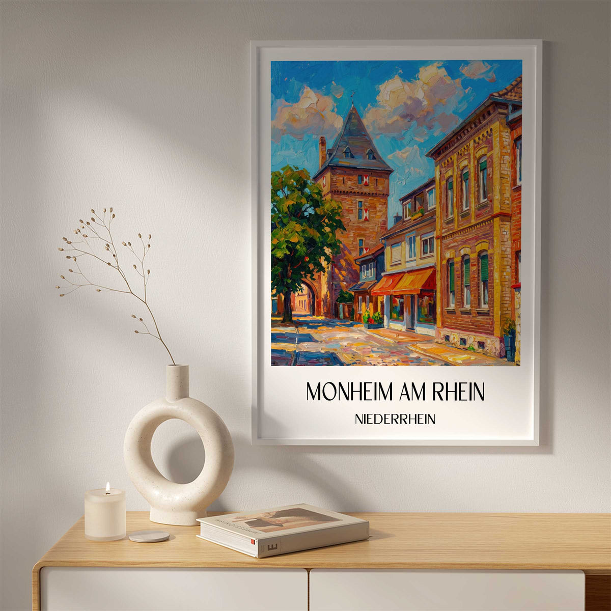 monheim-am-rhein-niederrhein-deutschland-poster-oil-painting-oelgemaelde