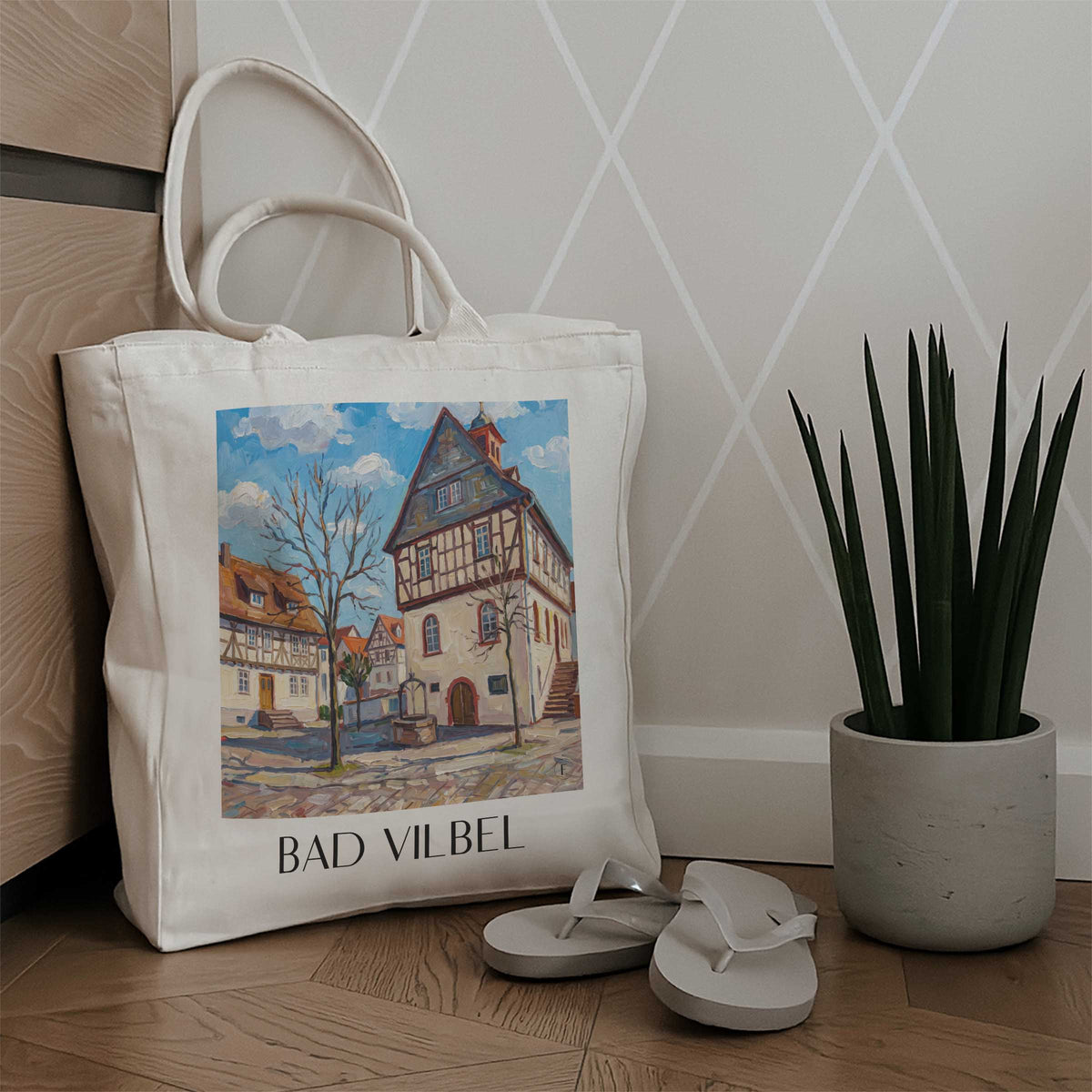 bad-vilbel-wetterau-deutschland-einkaufstasche-oil-painting-oelgemaelde