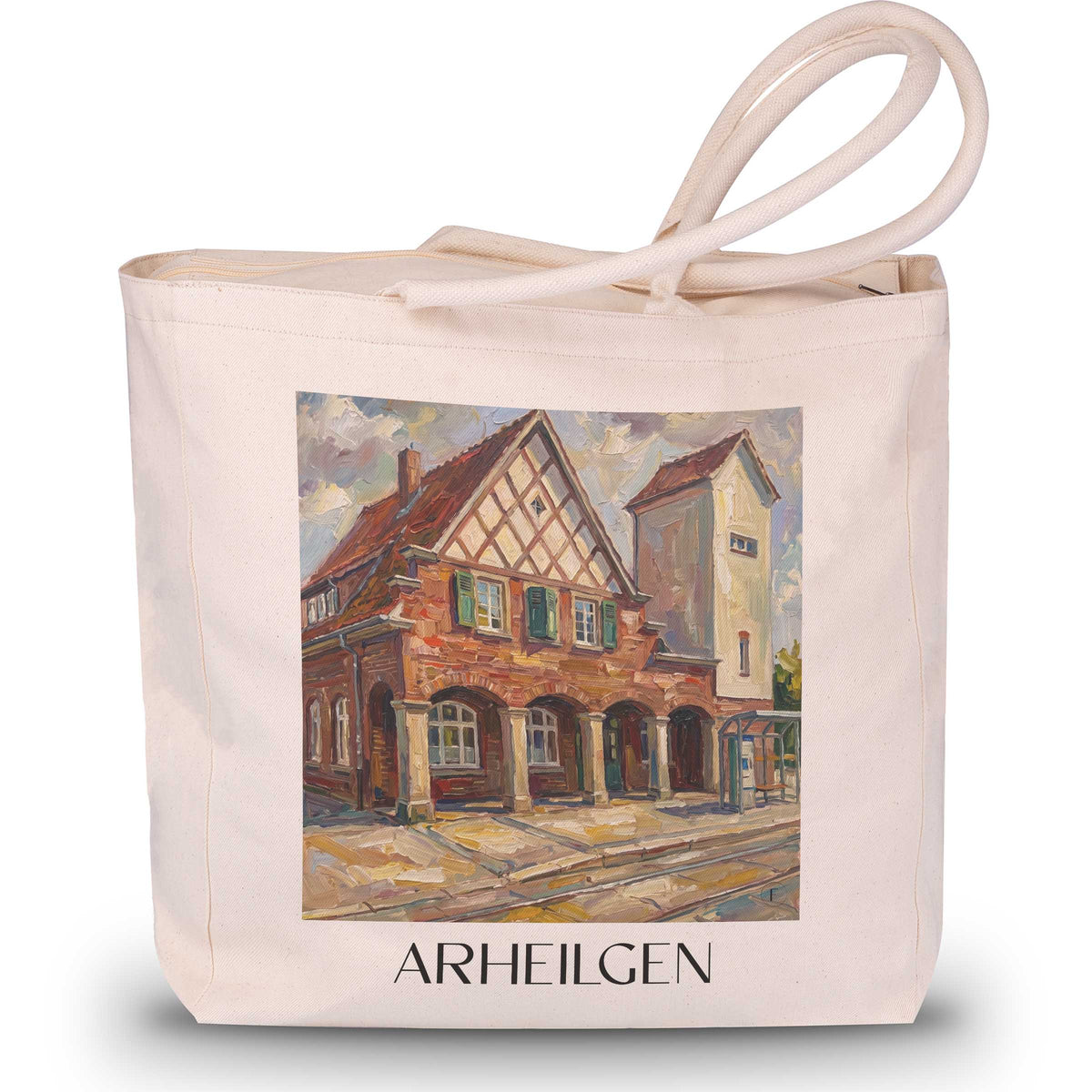 arheilgen-darmstadt-deutschland-einkaufstasche-oil-painting-oelgemaelde