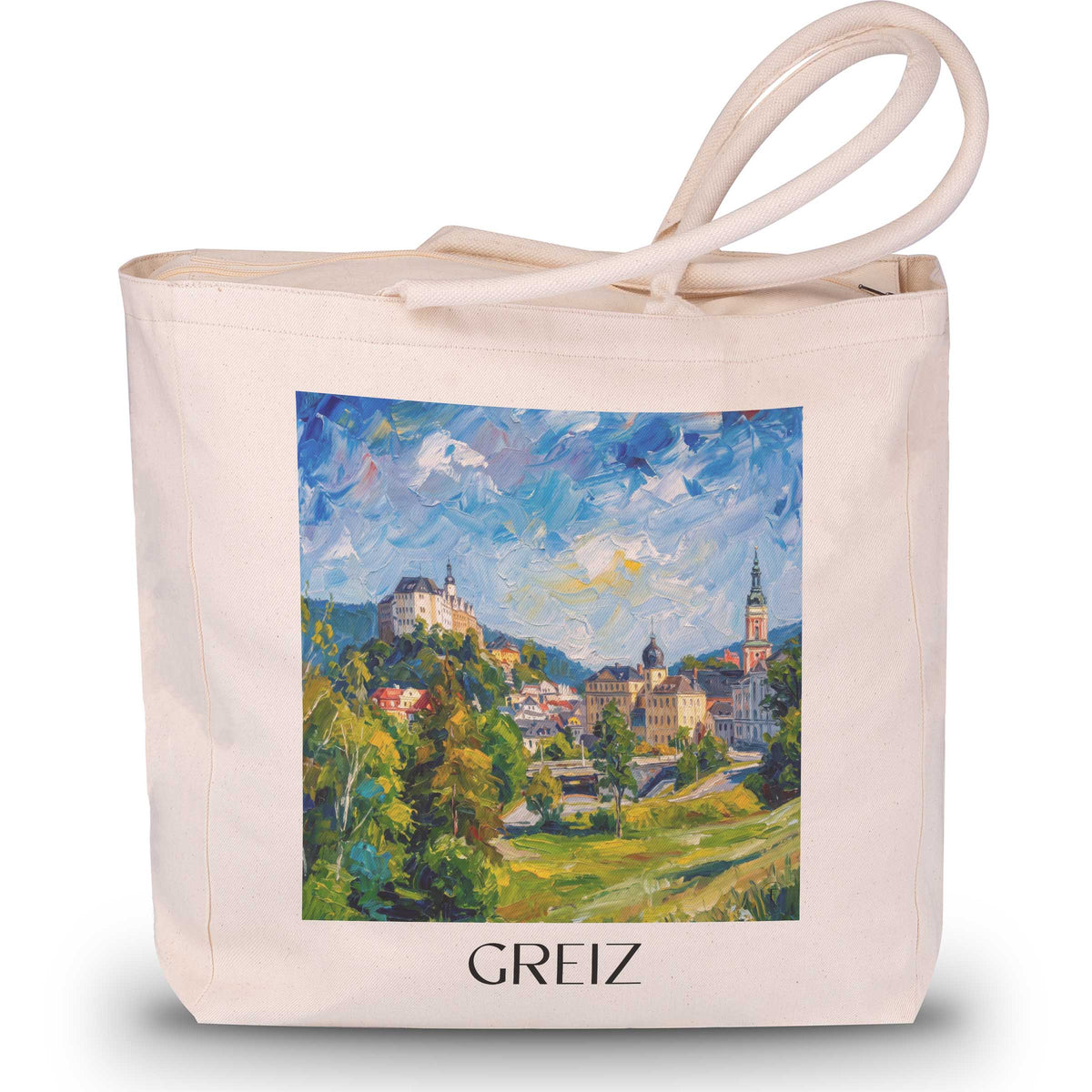 greiz-vogtland-deutschland-einkaufstasche-oil-painting-oelgemaelde