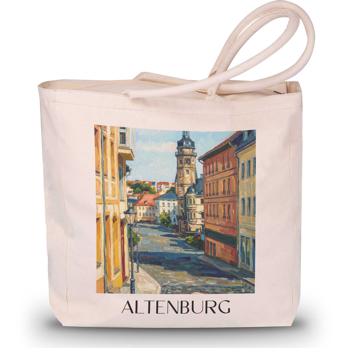 altenburg-altenburger-land-deutschland-einkaufstasche-oil-painting-oelgemaelde