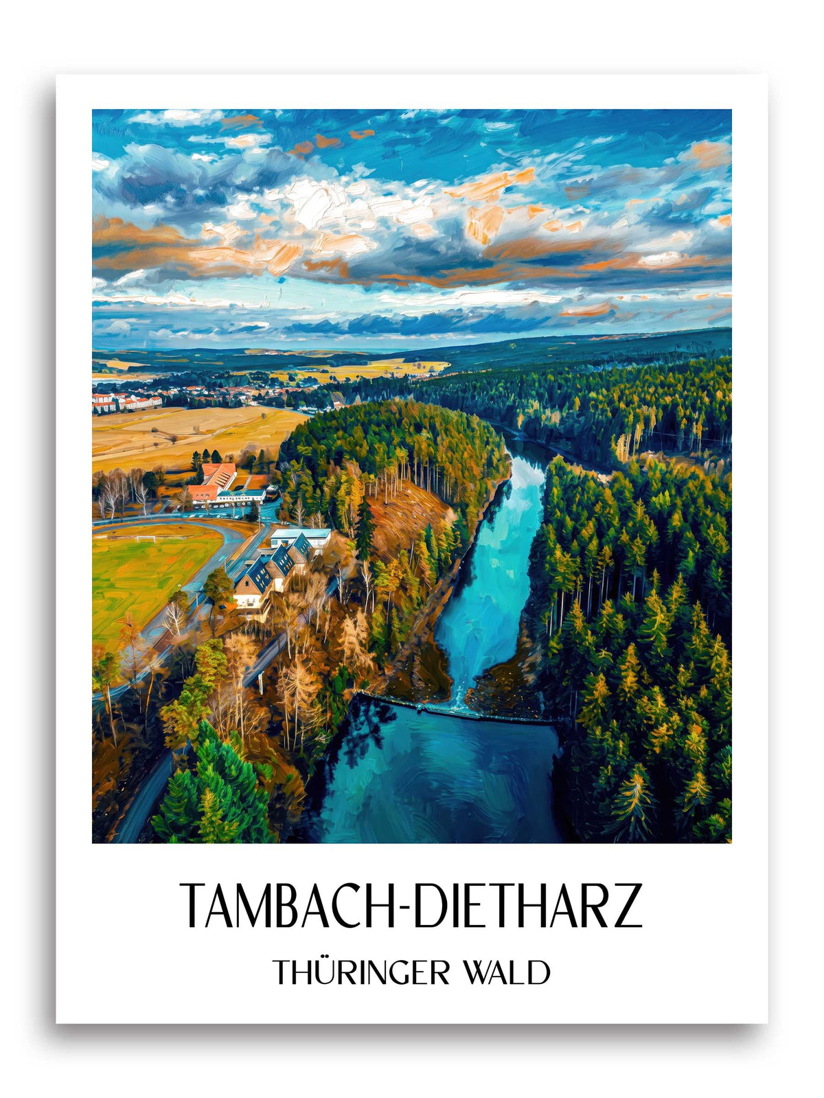 tambach-dietharz-thüringer-wald-deutschland-poster-oil-painting-oelgemaelde