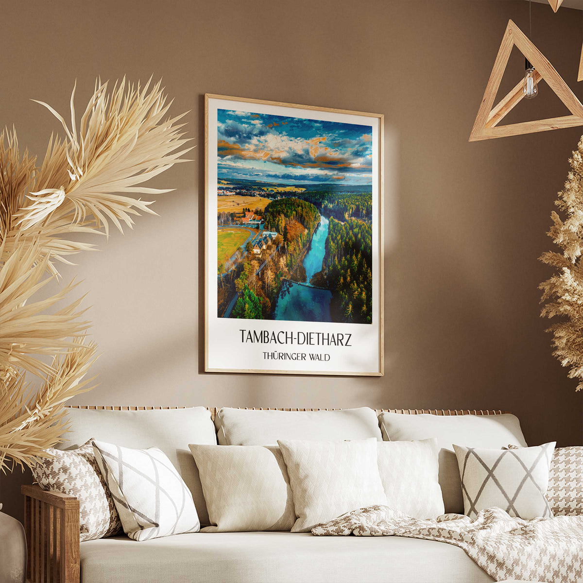 tambach-dietharz-thüringer-wald-deutschland-poster-oil-painting-oelgemaelde
