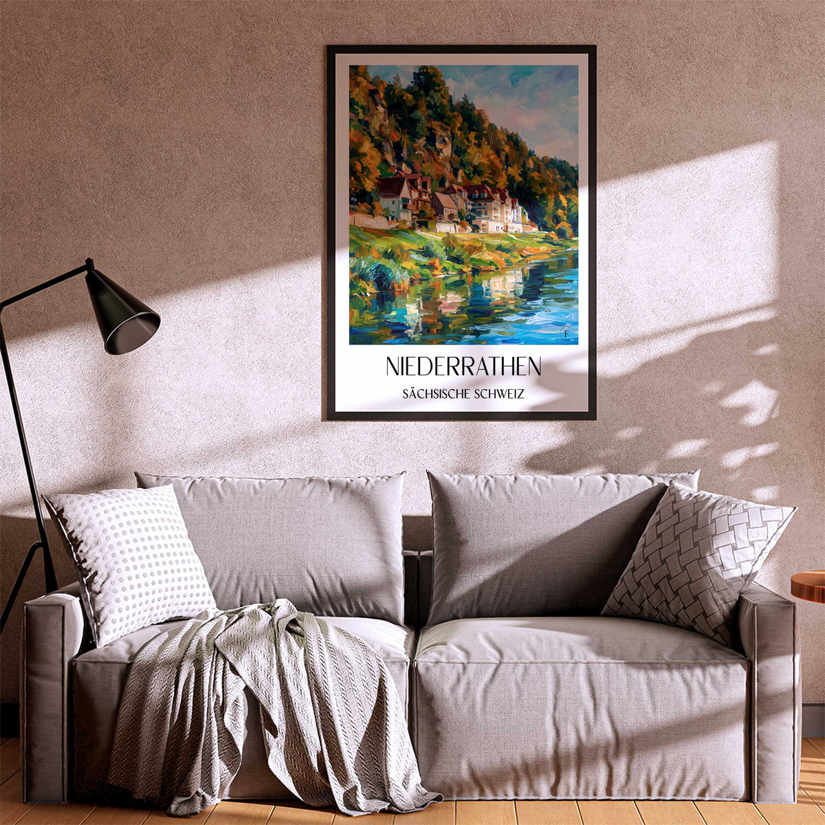 niederrathen-sächsische-schweiz-deutschland-poster-oil-painting-oelgemaelde