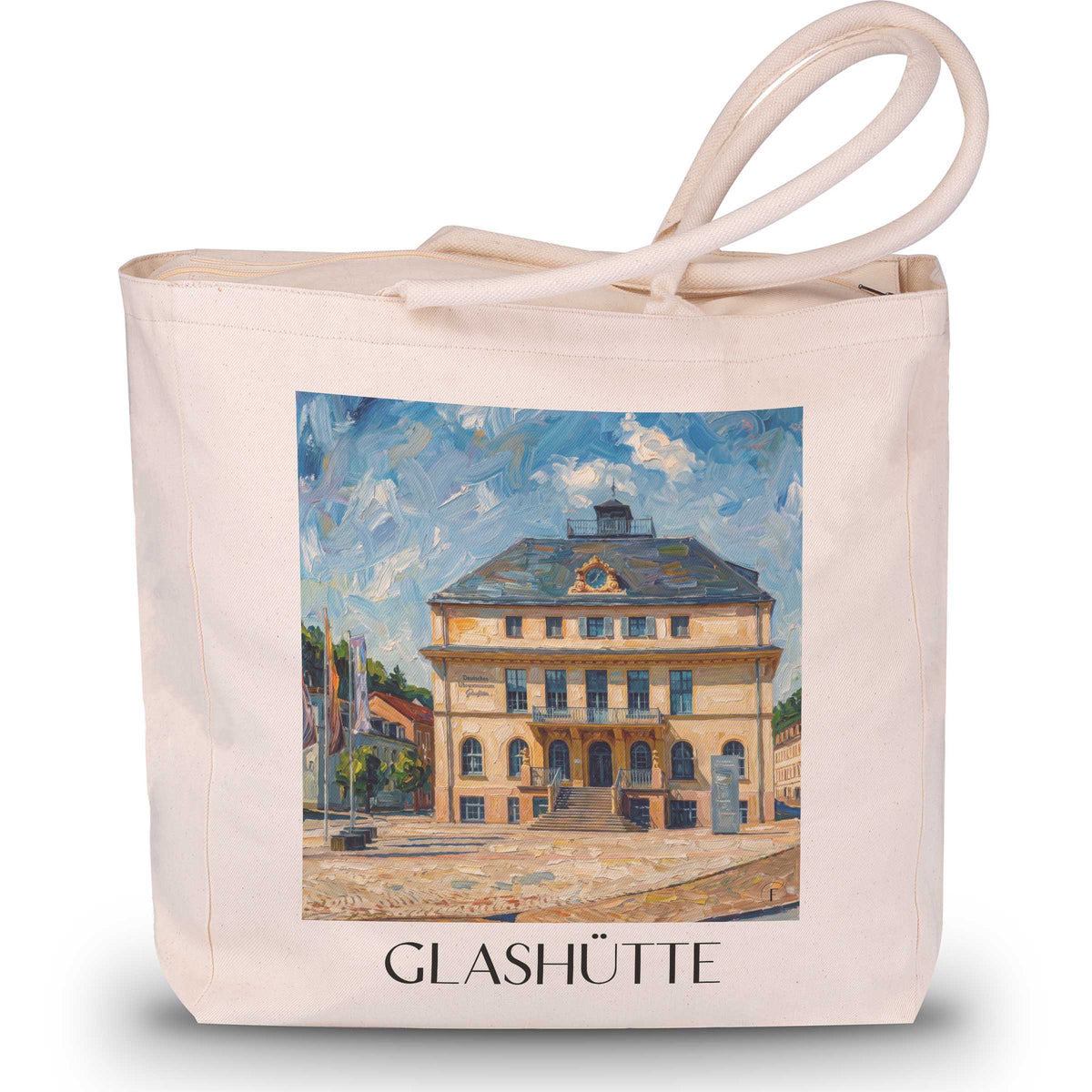 glashütte-osterzgebirge-deutschland-einkaufstasche-oil-painting-oelgemaelde