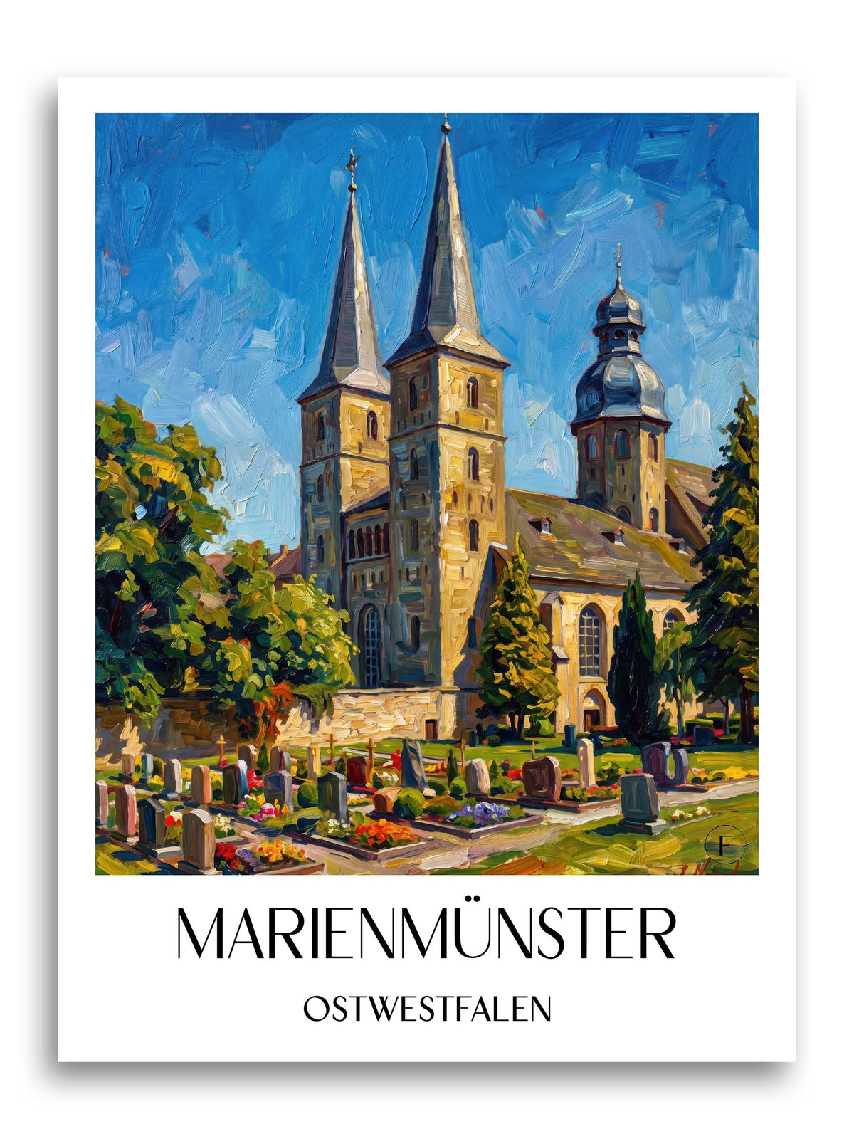 marienmünster-ostwestfalen-deutschland-poster-oil-painting-oelgemaelde