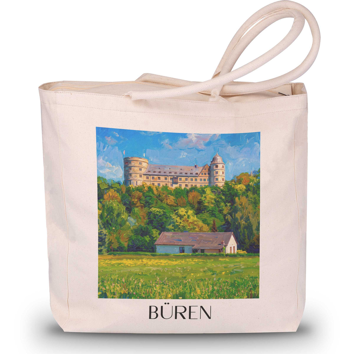 büren-paderborner-land-deutschland-einkaufstasche-oil-painting-oelgemaelde