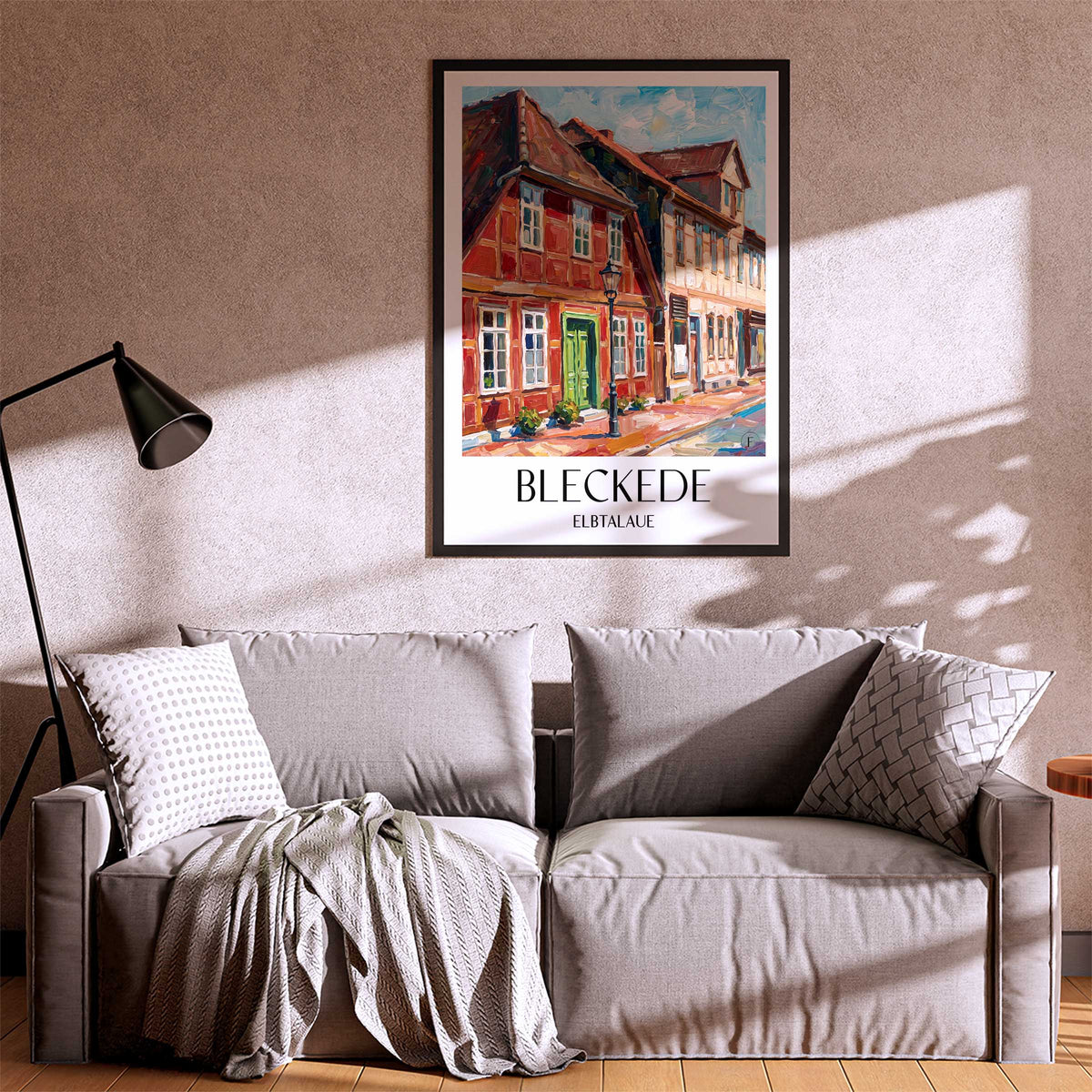 bleckede-elbtalaue-deutschland-poster-oil-painting-oelgemaelde