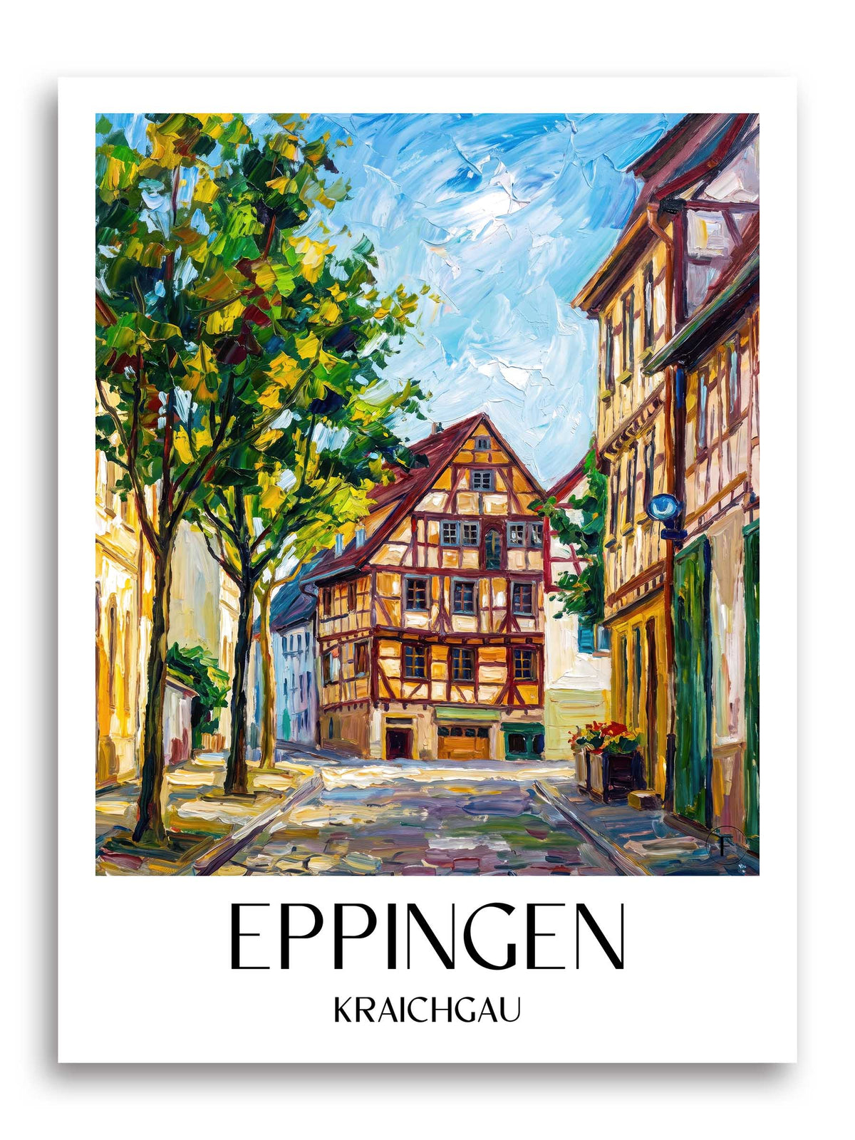 eppingen-kraichgau-deutschland-poster-oil-painting-oelgemaelde