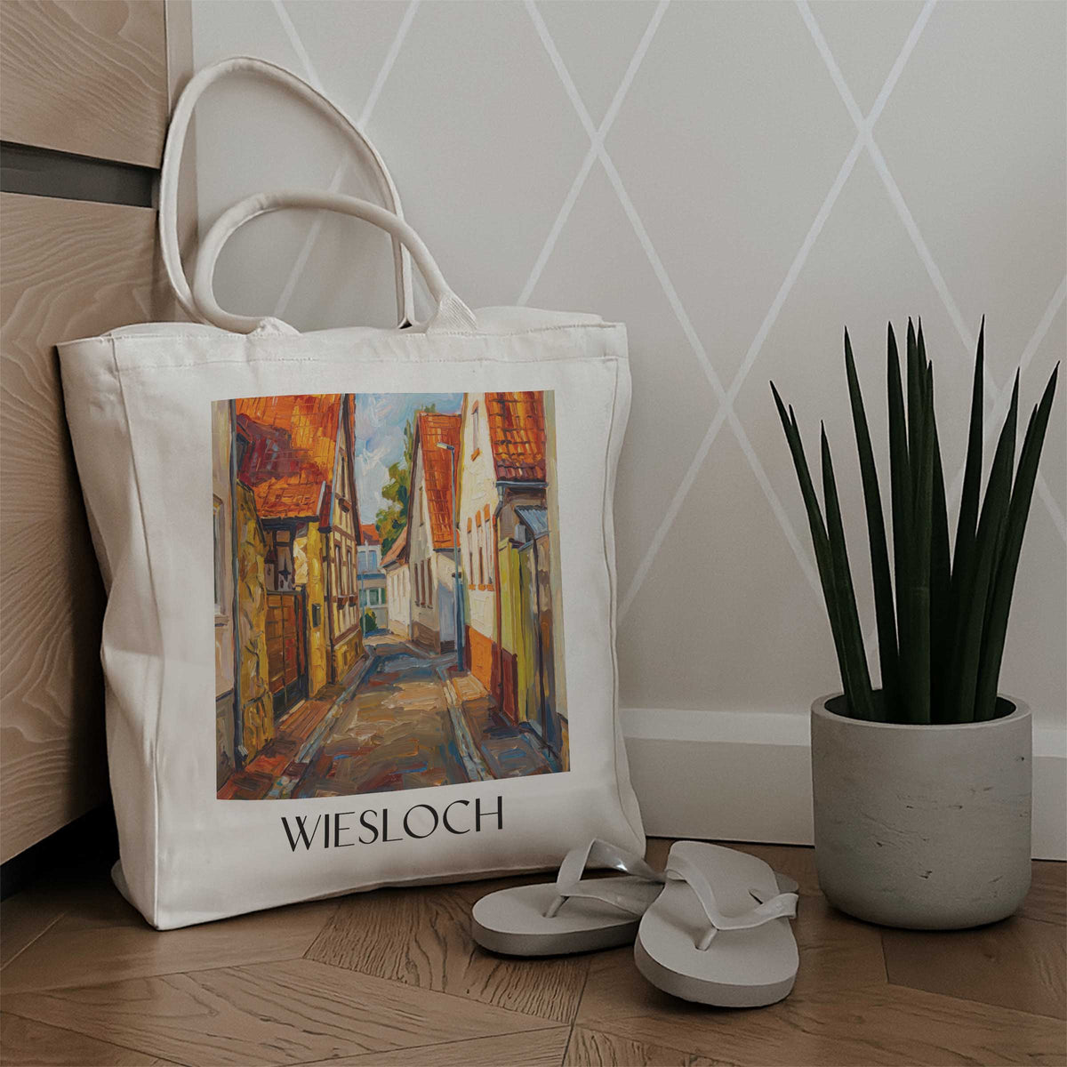 wiesloch-kraichgau-deutschland-einkaufstasche-oil-painting-oelgemaelde
