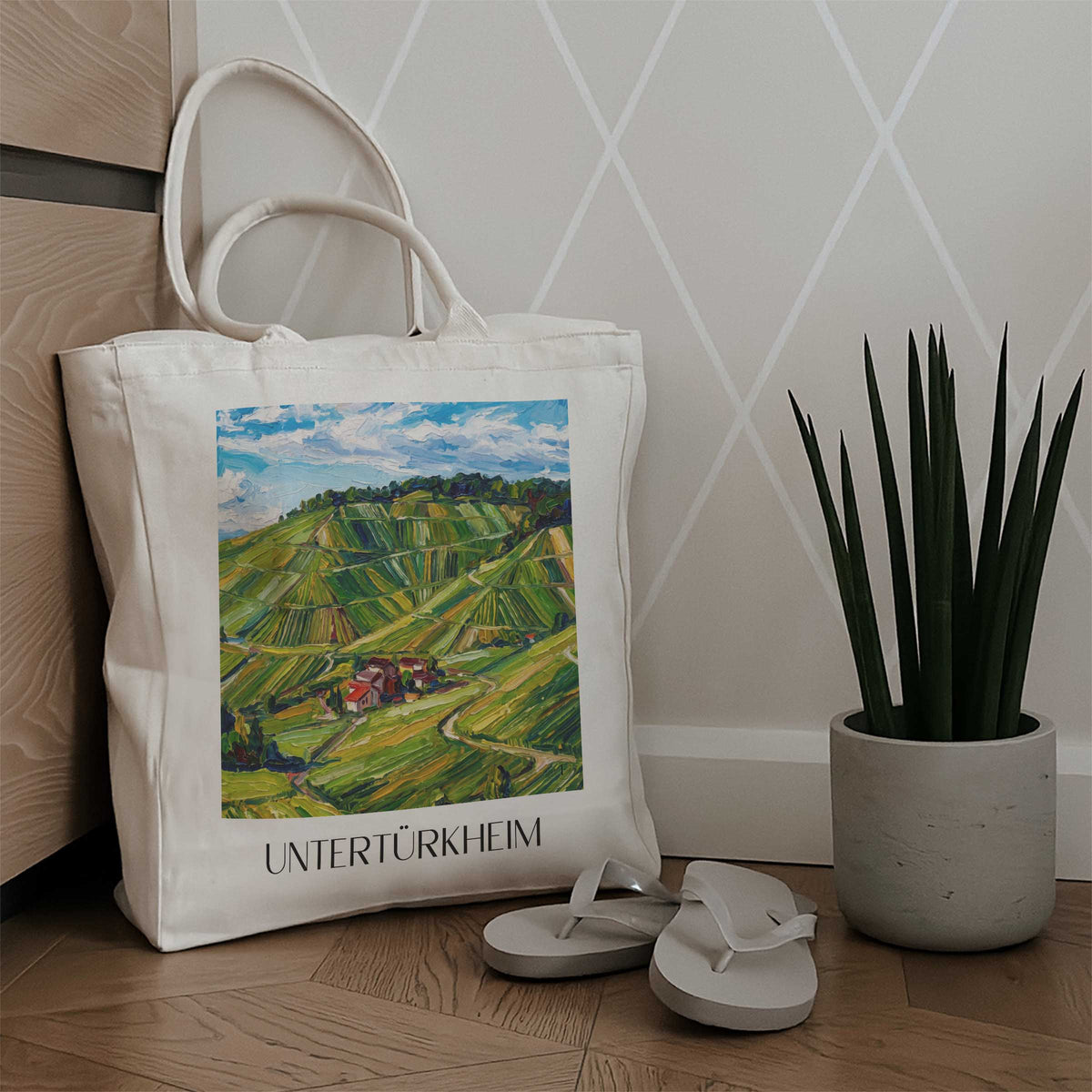 untertürkheim-stuttgart-deutschland-einkaufstasche-oil-painting-oelgemaelde