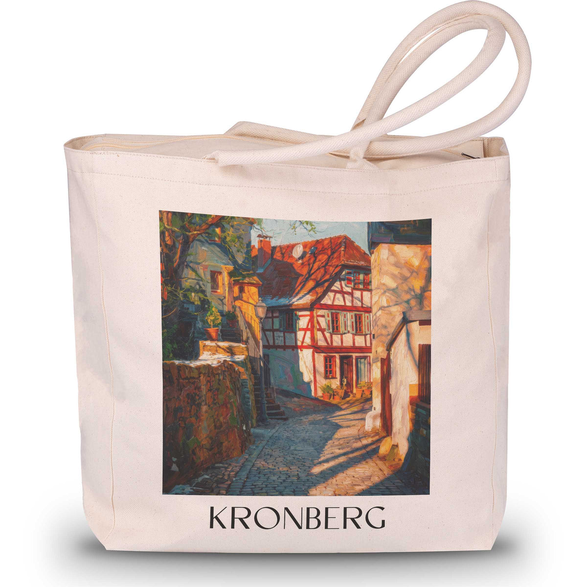 kronberg-taunus-deutschland-einkaufstasche-oil-painting-oelgemaelde