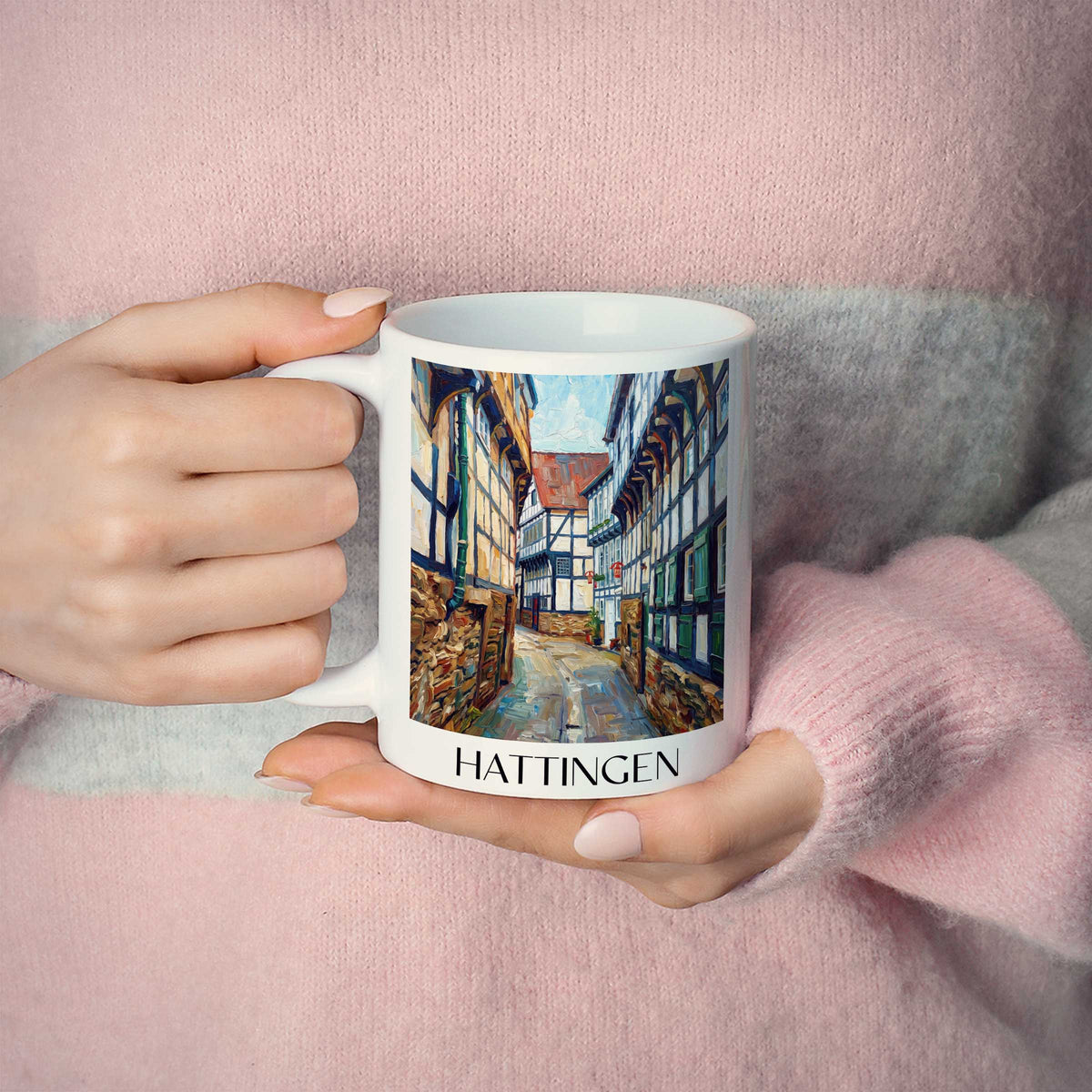 hattingen-ruhrgebiet-deutschland-kaffeebecher-oil-painting-oelgemaelde