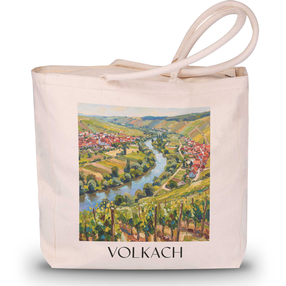 volkach-mainschleife-deutschland-einkaufstasche-oil-painting-oelgemaelde