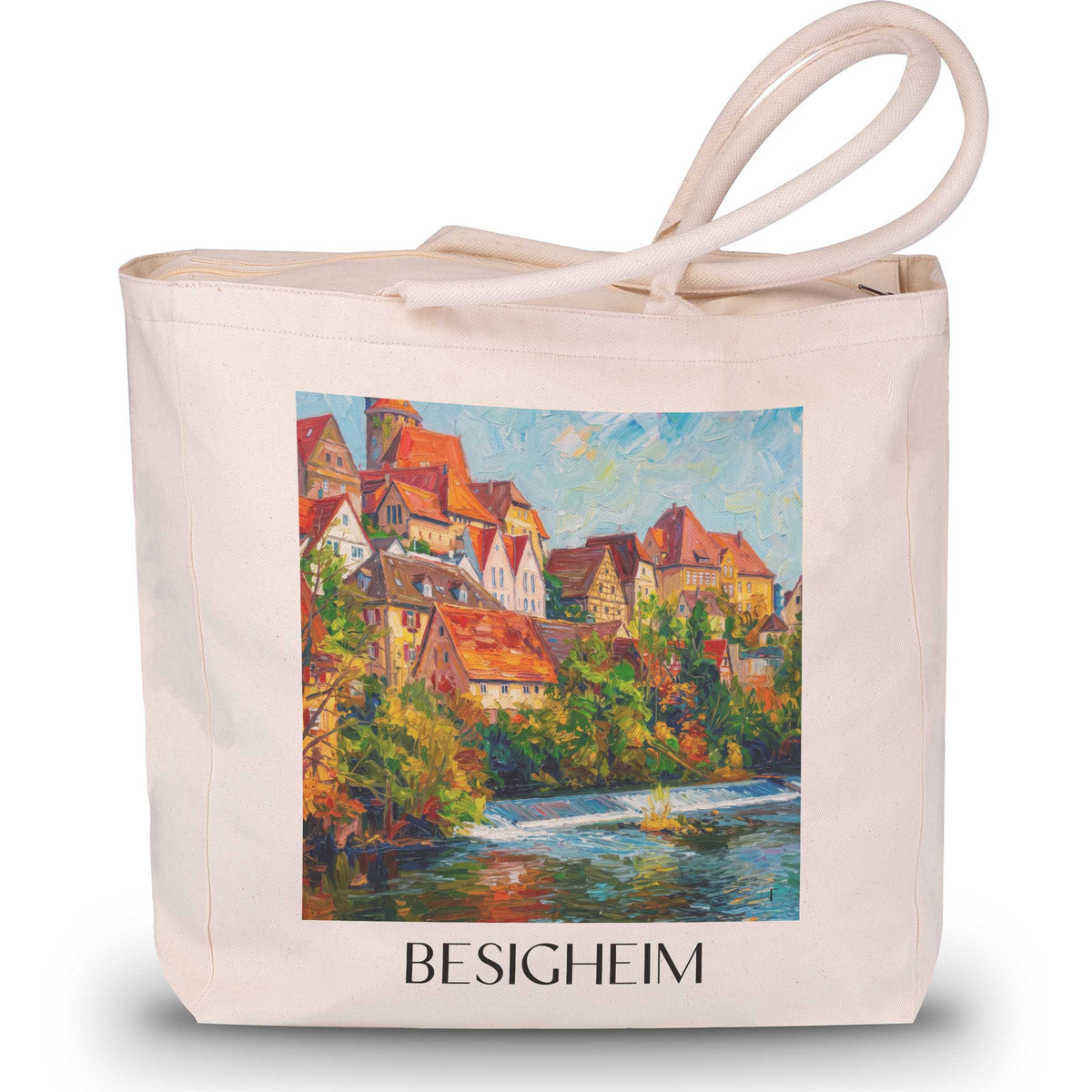 besigheim-neckartal-deutschland-einkaufstasche-oil-painting-oelgemaelde