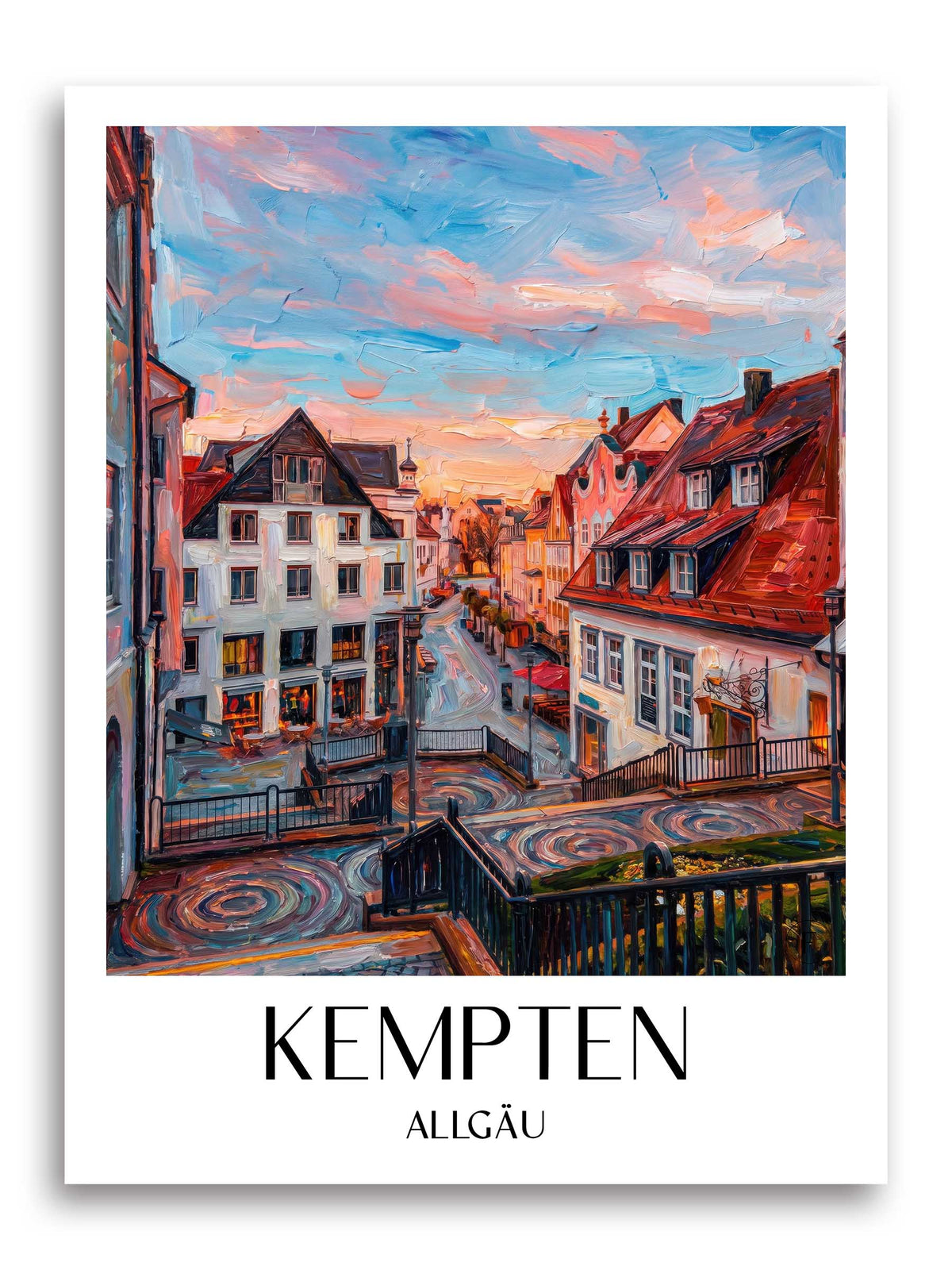 kempten-allgäu-deutschland-poster-oil-painting-oelgemaelde
