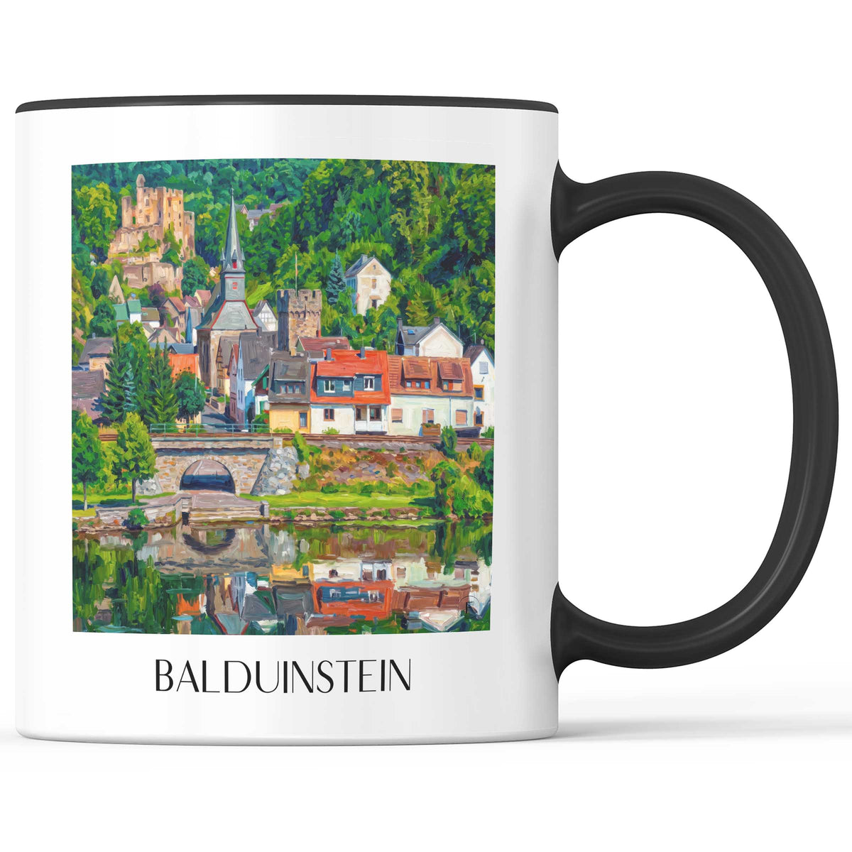 balduinstein-lahntal-deutschland-kaffeebecher-oil-painting-oelgemaelde