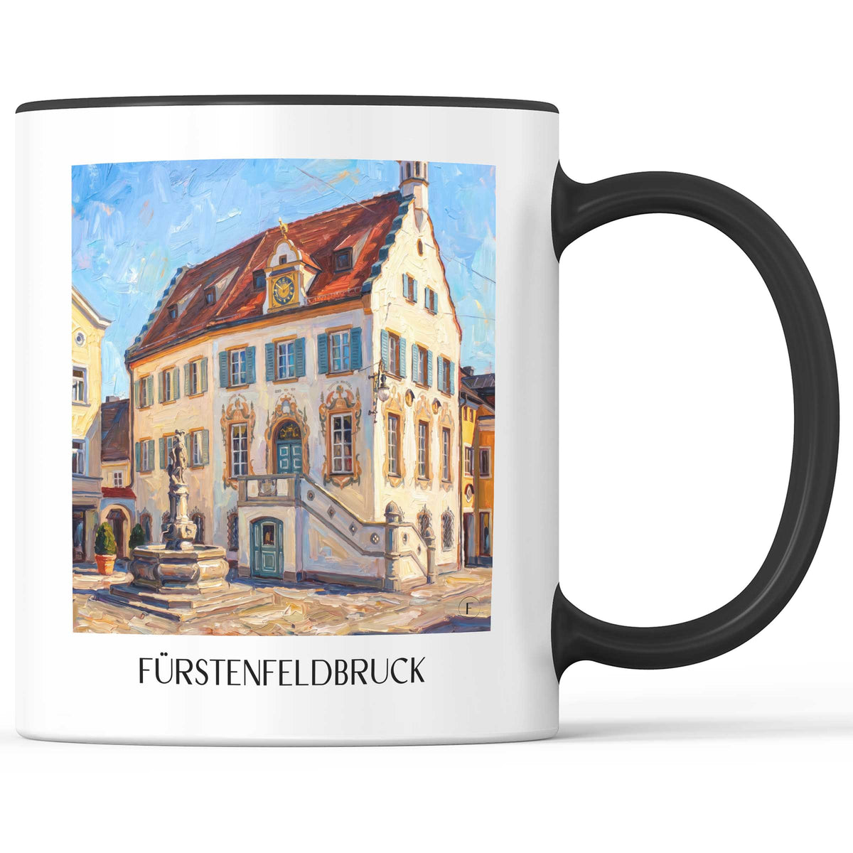 fürstenfeldbruck-bayern-deutschland-kaffeebecher-oil-painting-oelgemaelde