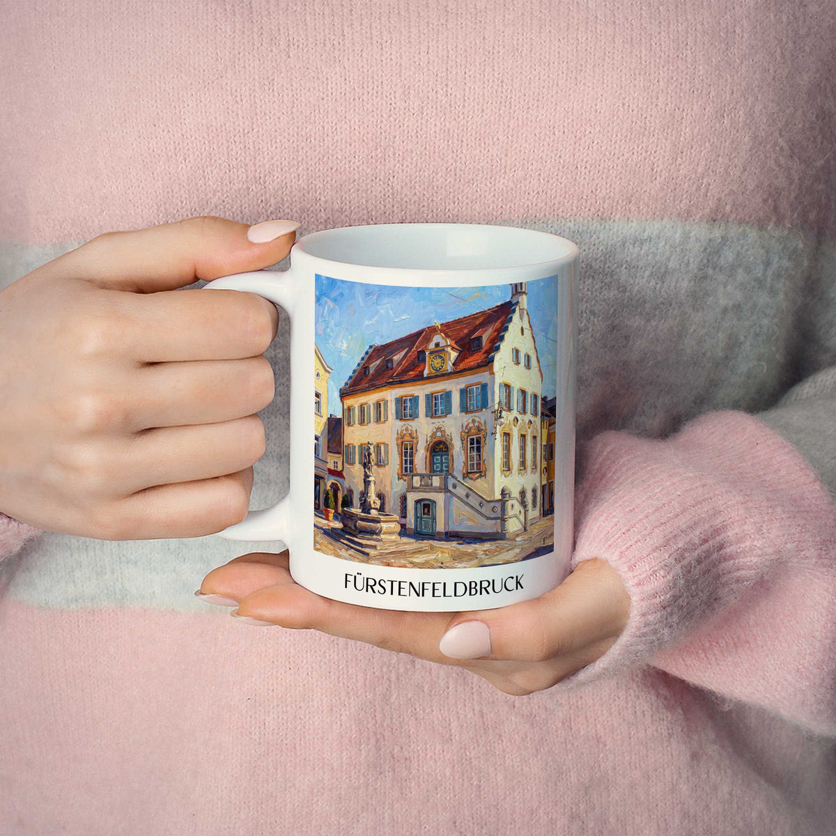 fürstenfeldbruck-bayern-deutschland-kaffeebecher-oil-painting-oelgemaelde