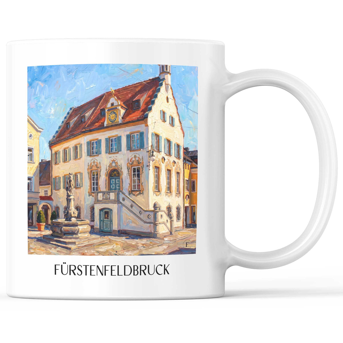 fürstenfeldbruck-bayern-deutschland-kaffeebecher-oil-painting-oelgemaelde