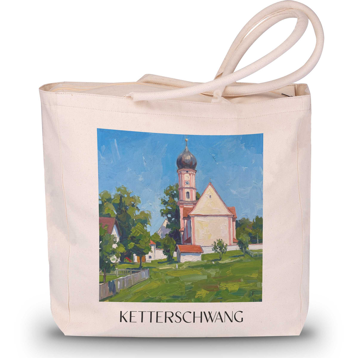 ketterschwang-ostallgäu-deutschland-einkaufstasche-oil-painting-oelgemaelde