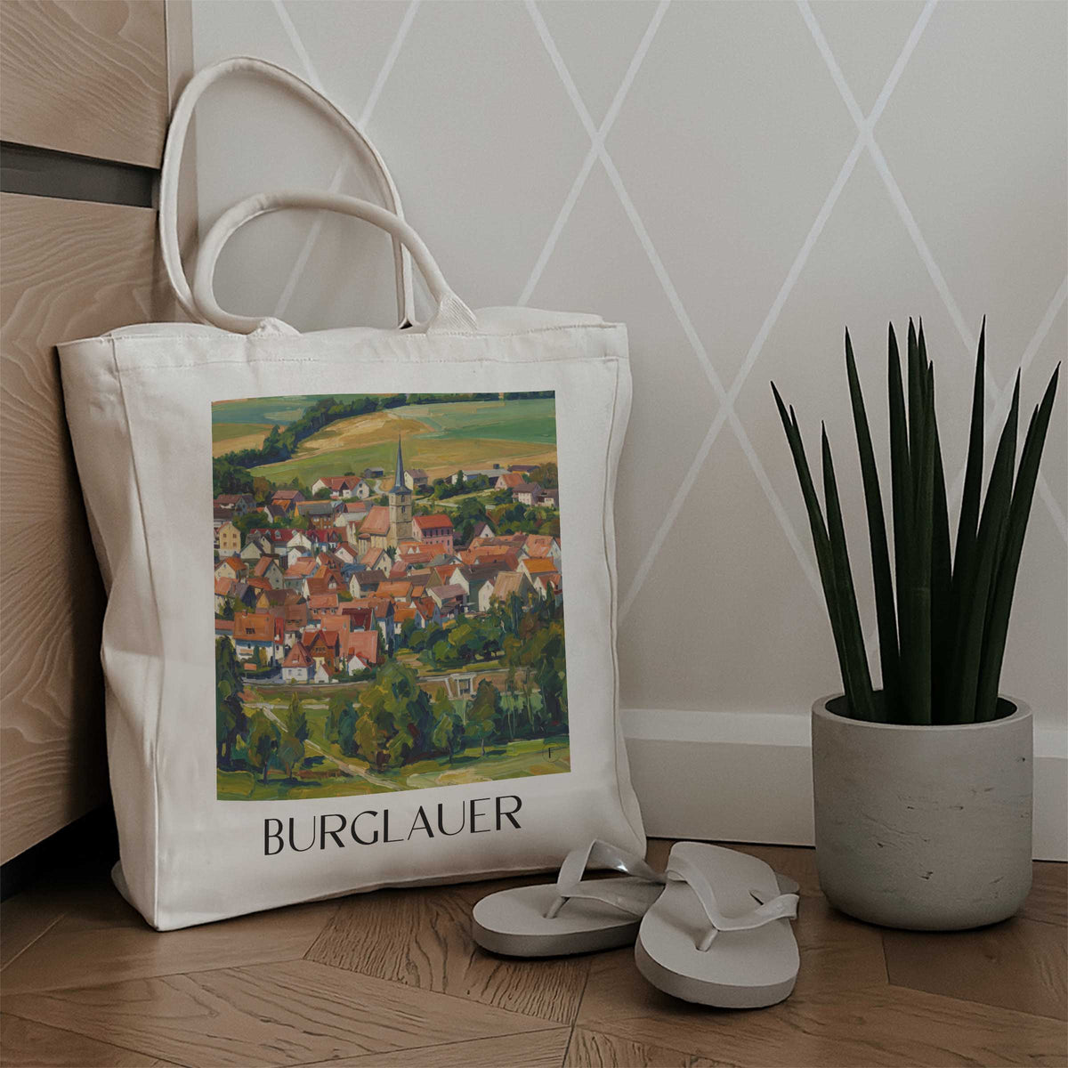 burglauer-rhön-deutschland-einkaufstasche-oil-painting-oelgemaelde