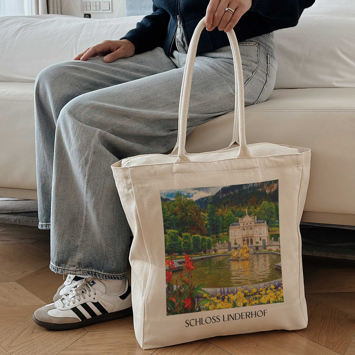 schloss-linderhof-ammergauer-alpen-deutschland-einkaufstasche-oil-painting-oelgemaelde
