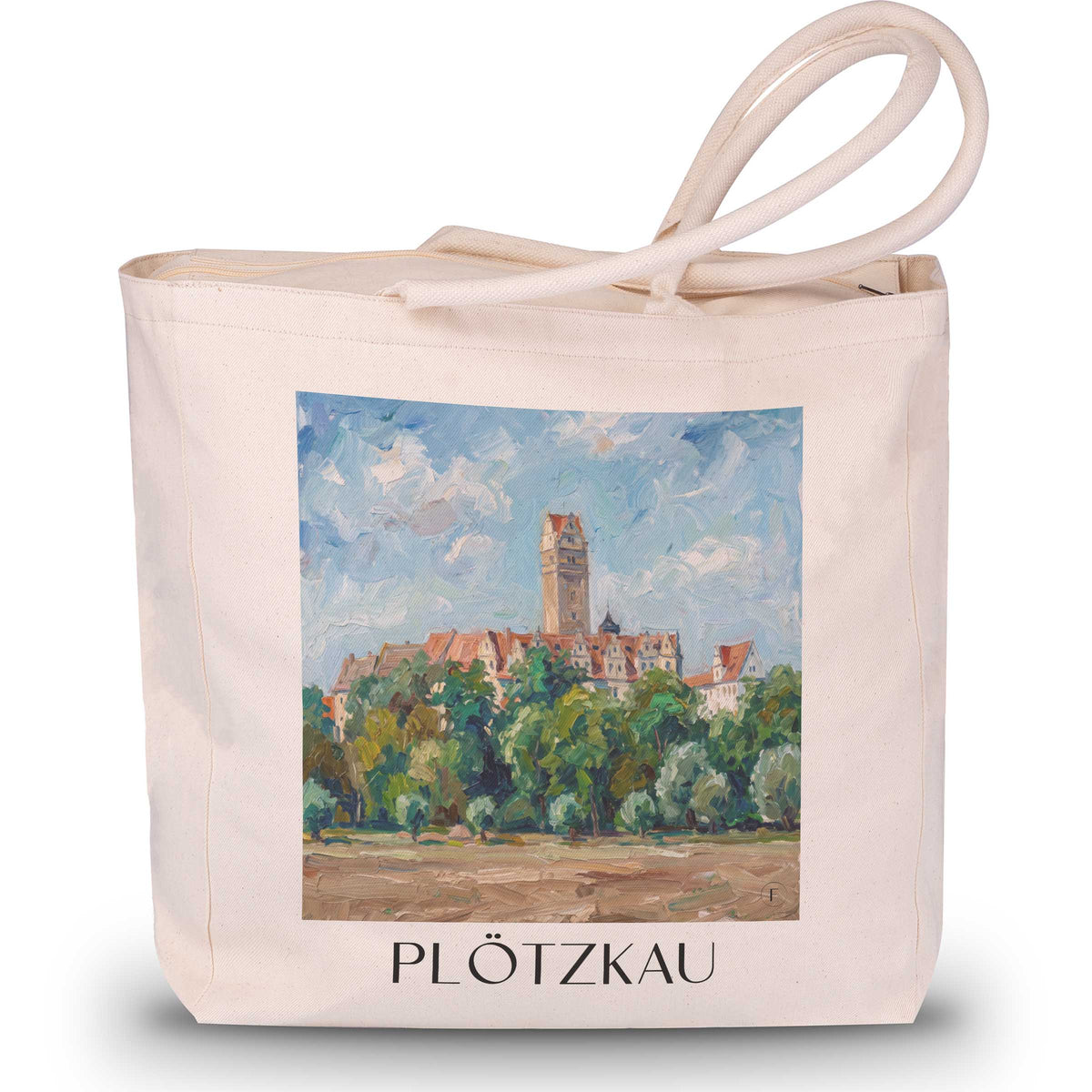 plötzkau-saale-deutschland-einkaufstasche-oil-painting-oelgemaelde