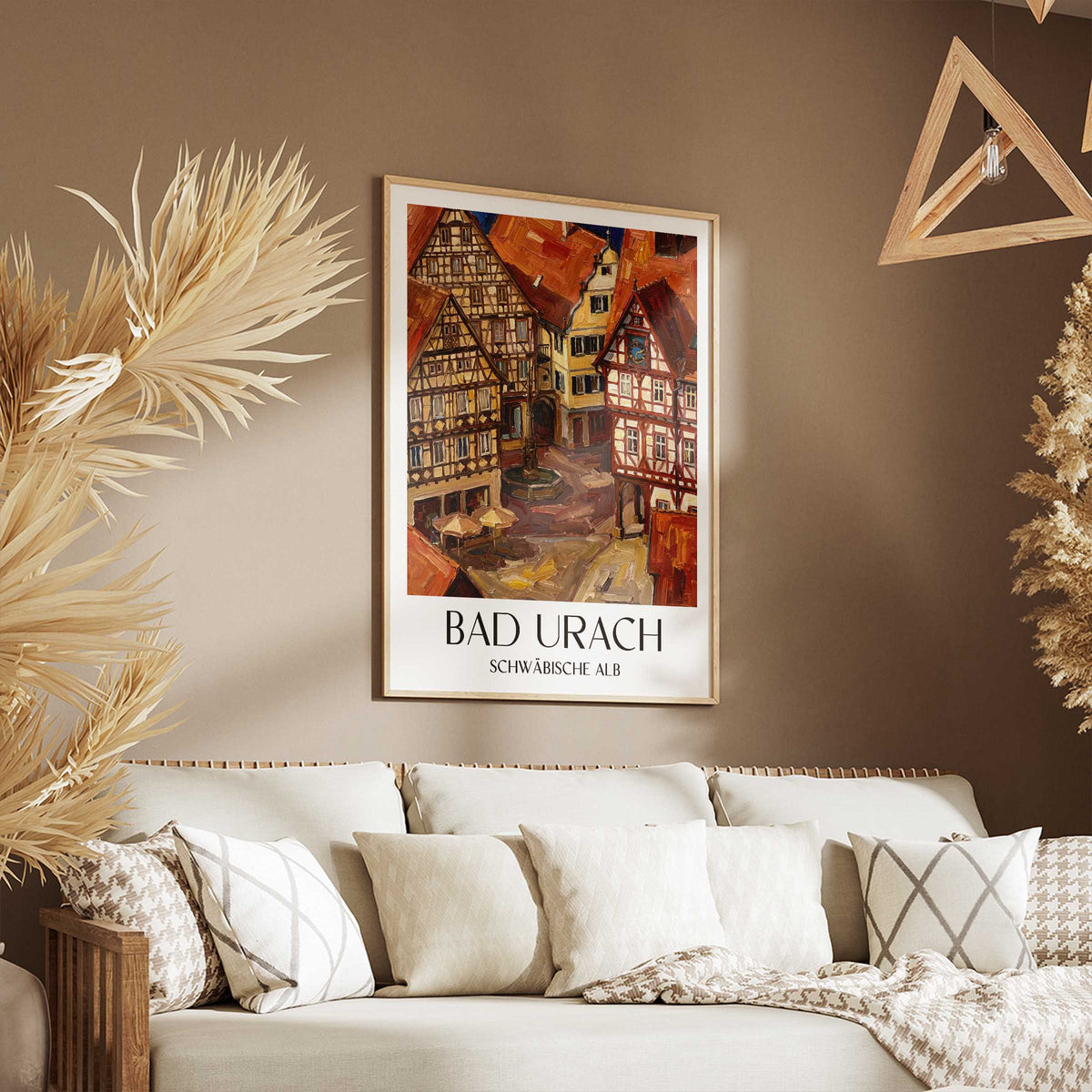 bad-urach-schwäbische-alb-deutschland-poster-oil-painting-oelgemaelde