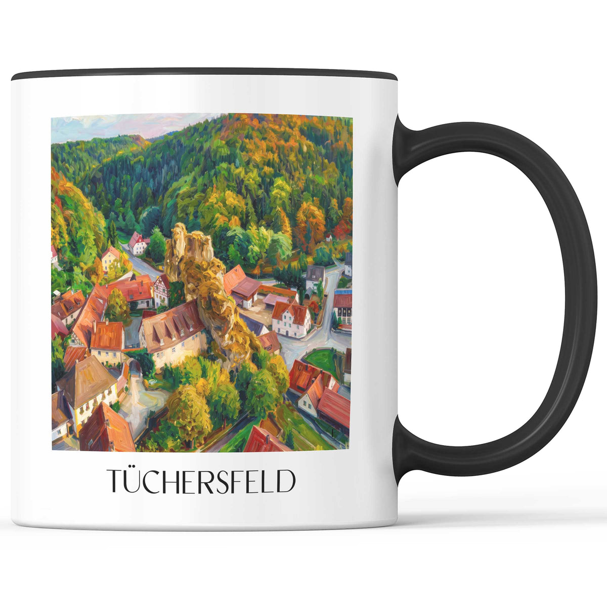 tüchersfeld-fränkische-schweiz-deutschland-kaffeebecher-oil-painting-oelgemaelde