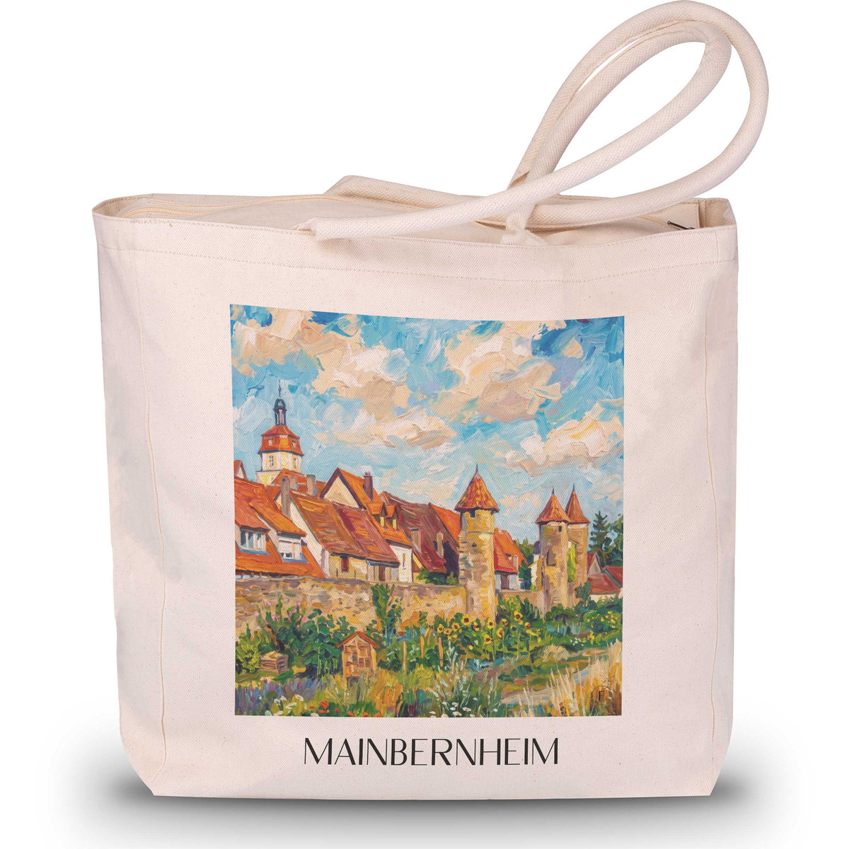 mainbernheim-mainfranken-deutschland-einkaufstasche-oil-painting-oelgemaelde
