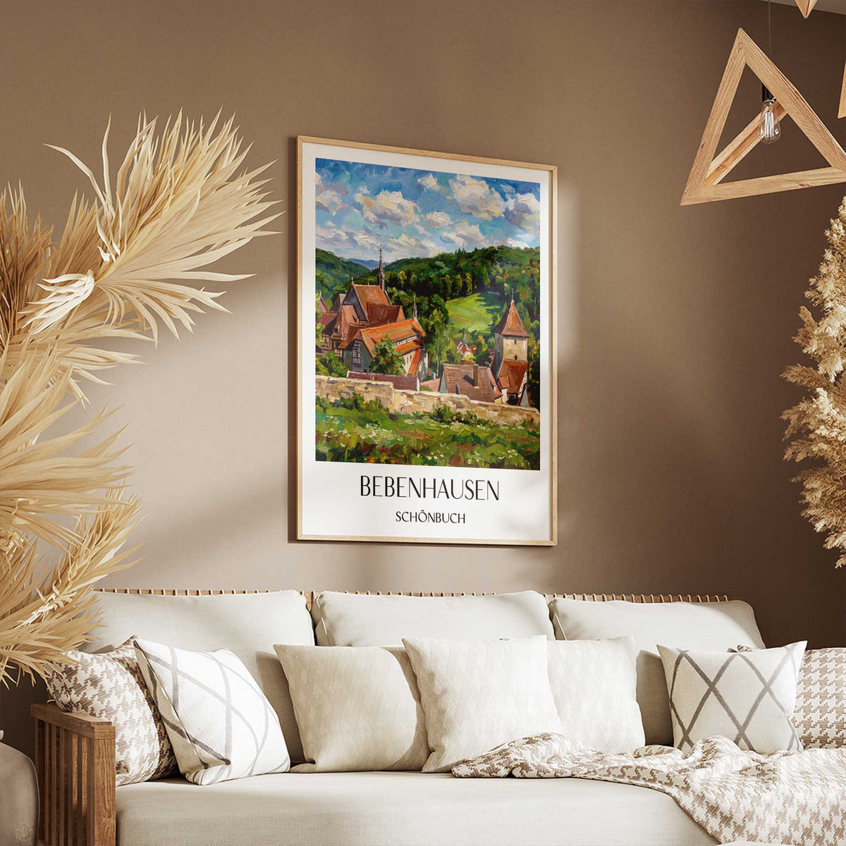 bebenhausen-schönbuch-deutschland-poster-oil-painting-oelgemaelde