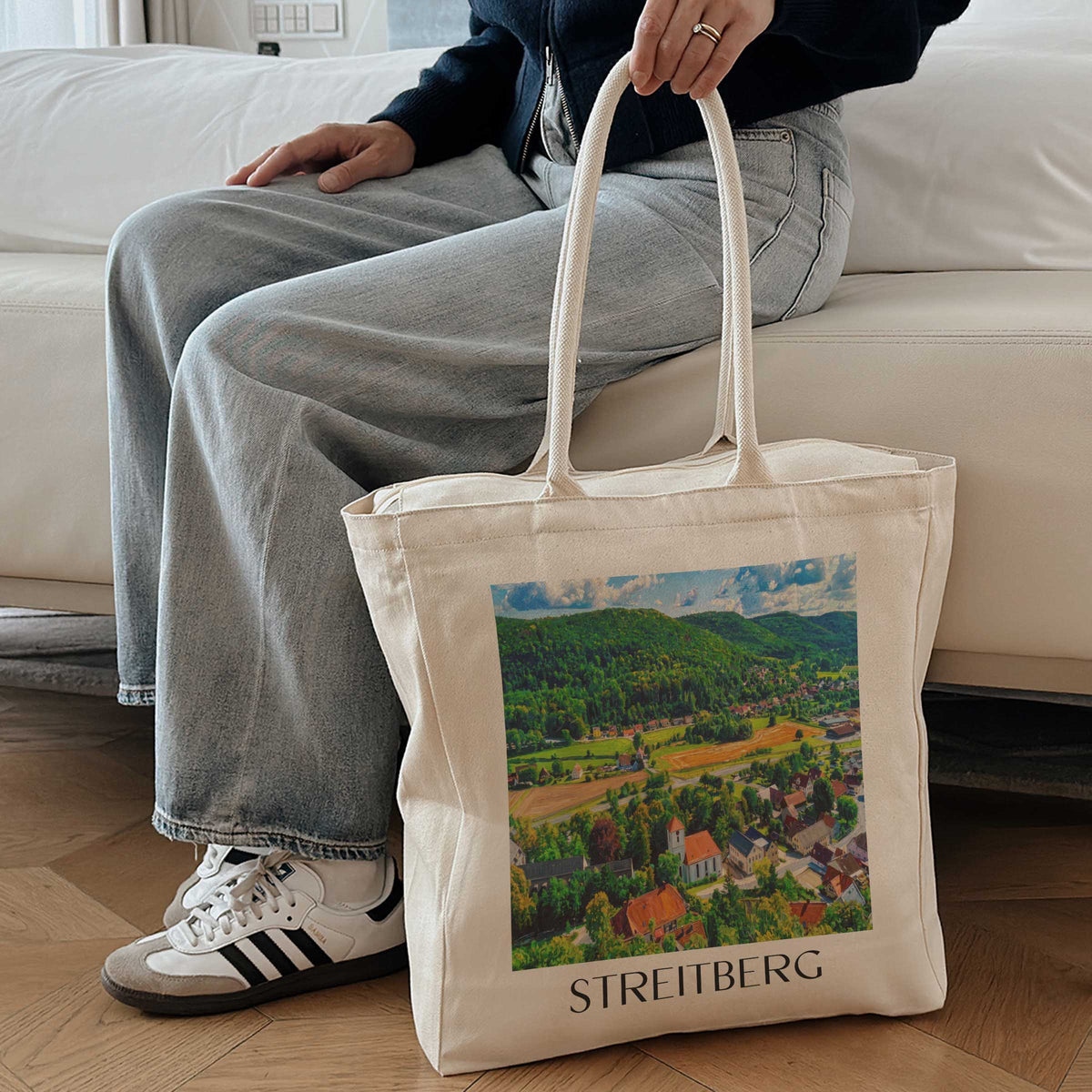 streitberg-fränkische-schweiz-deutschland-einkaufstasche-oil-painting-oelgemaelde