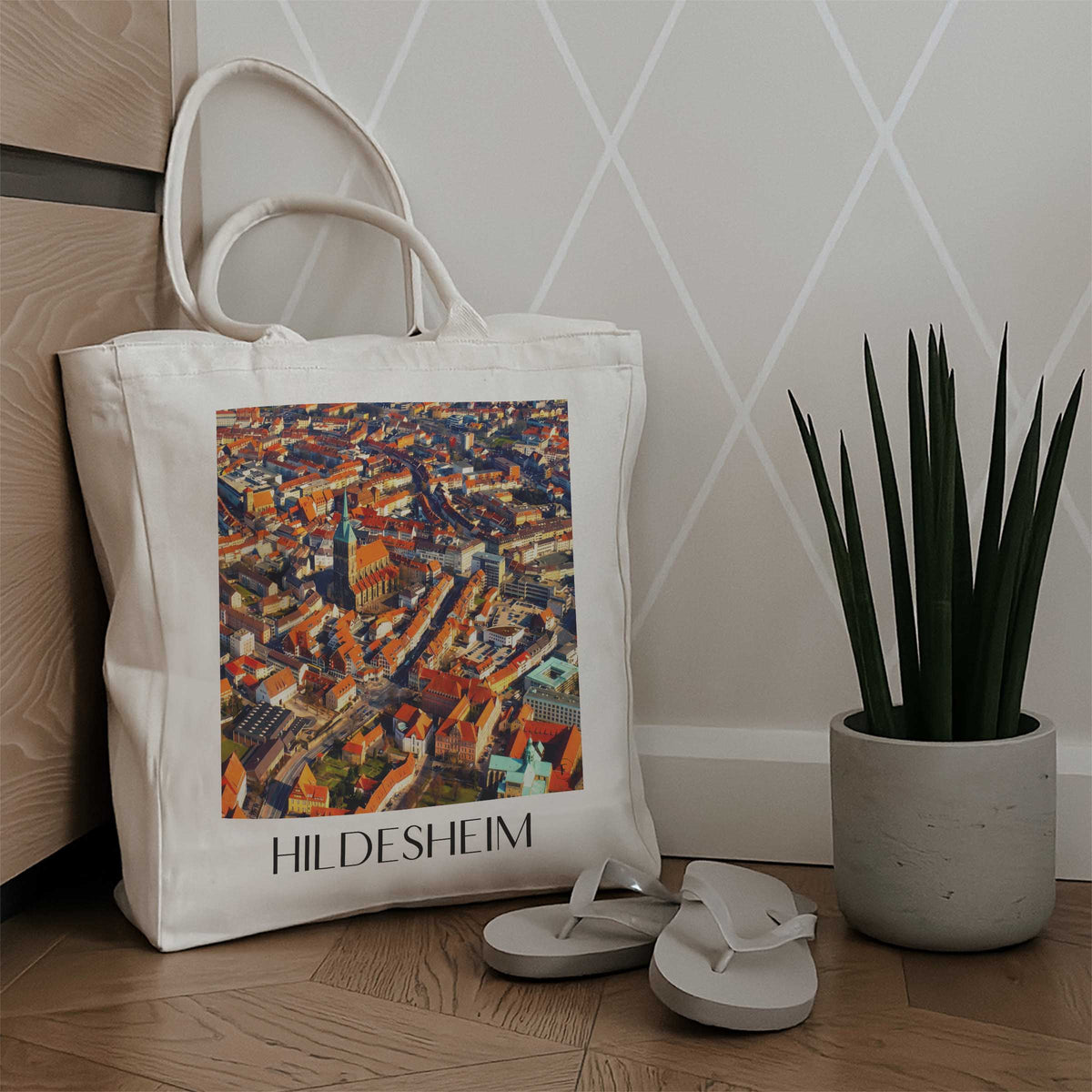 hildesheim-niedersachsen-deutschland-einkaufstasche-oil-painting-oelgemaelde