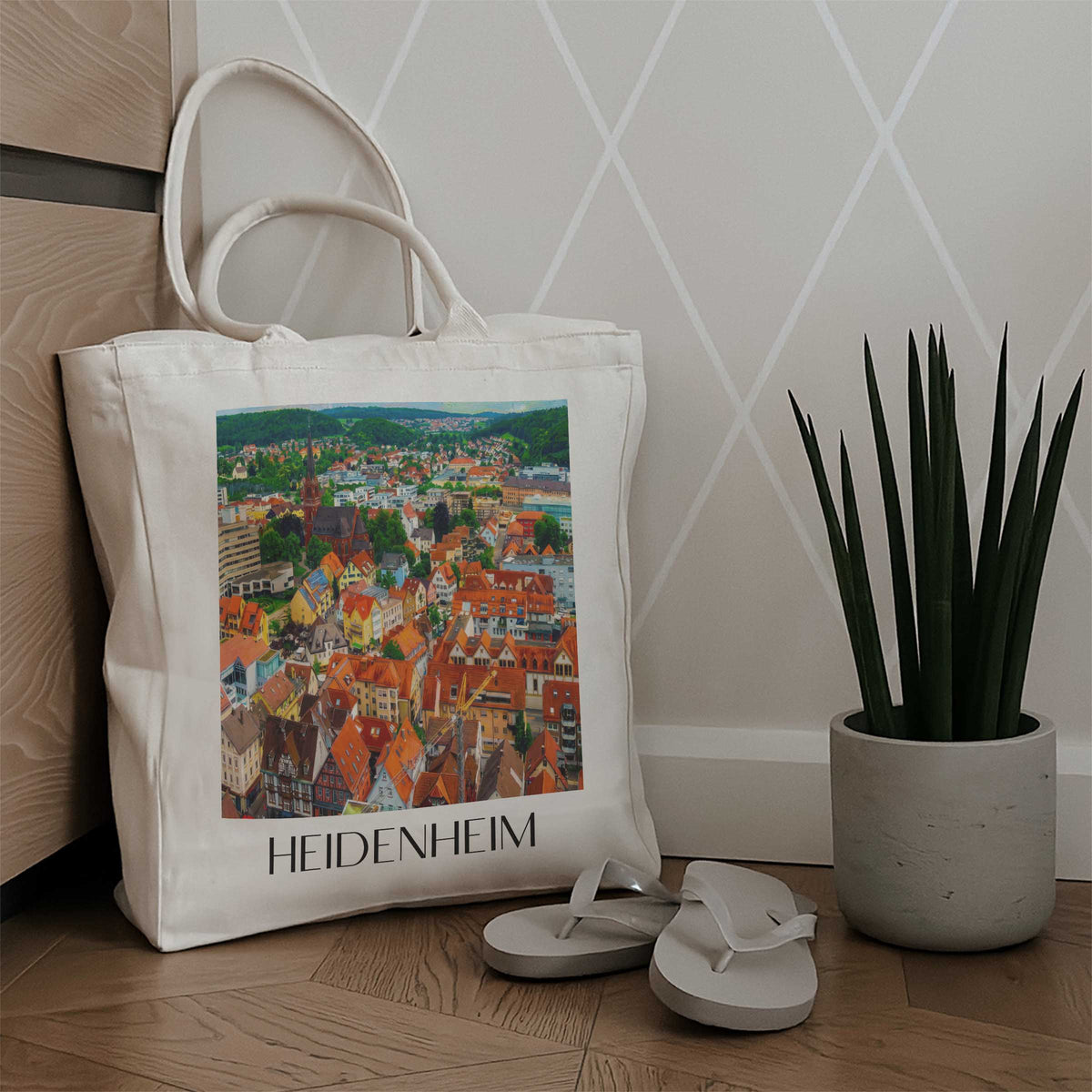 heidenheim-schwäbische-alb-deutschland-einkaufstasche-oil-painting-oelgemaelde