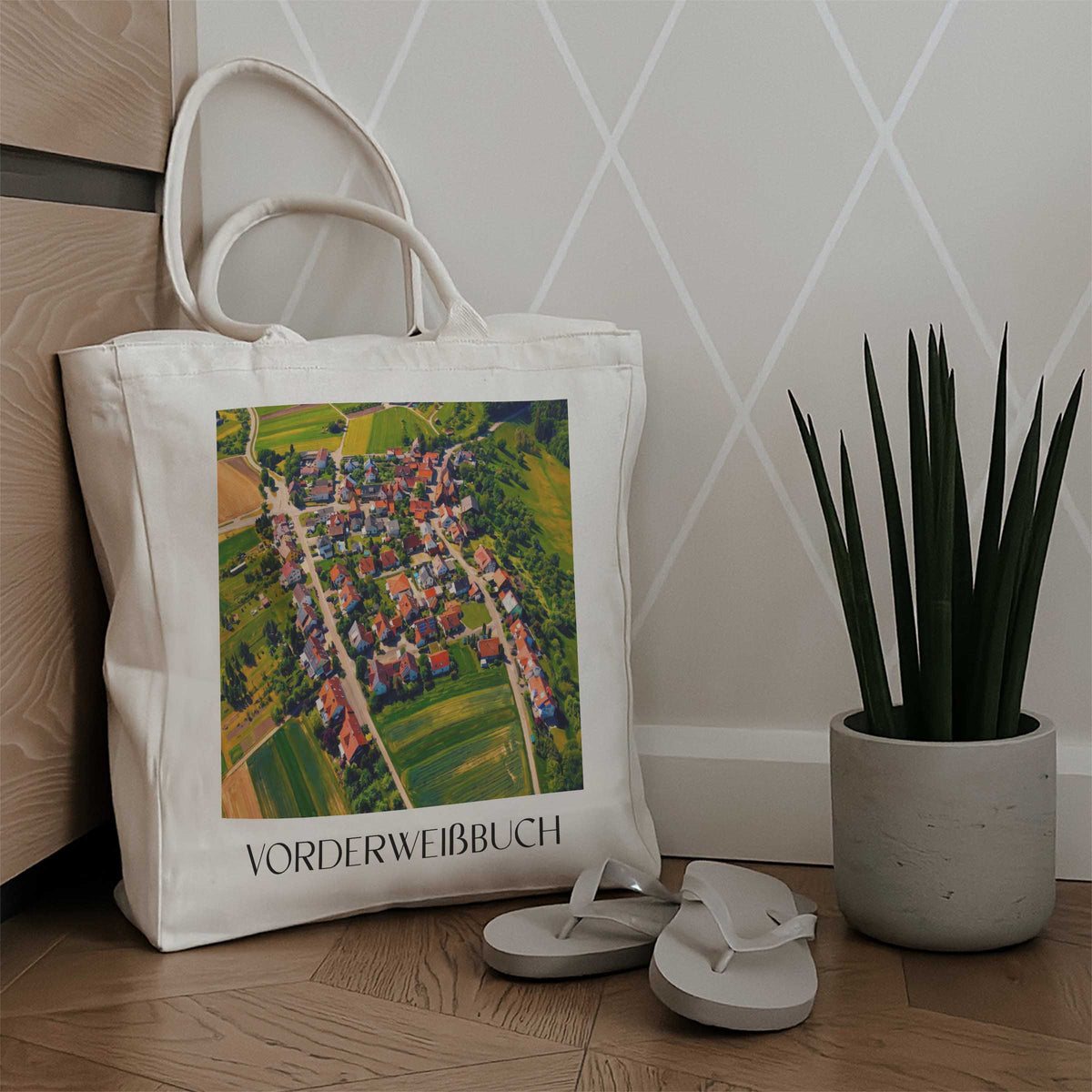 vorderweißbuch-baden-württemberg-deutschland-einkaufstasche-oil-painting-oelgemaelde