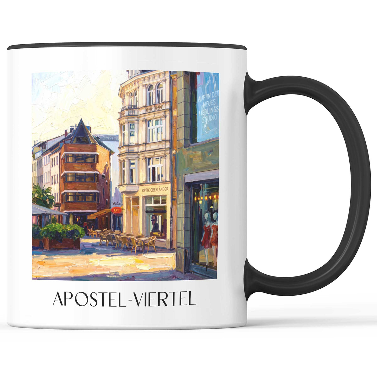 apostel-viertel-köln-deutschland-kaffeebecher-oil-painting-oelgemaelde