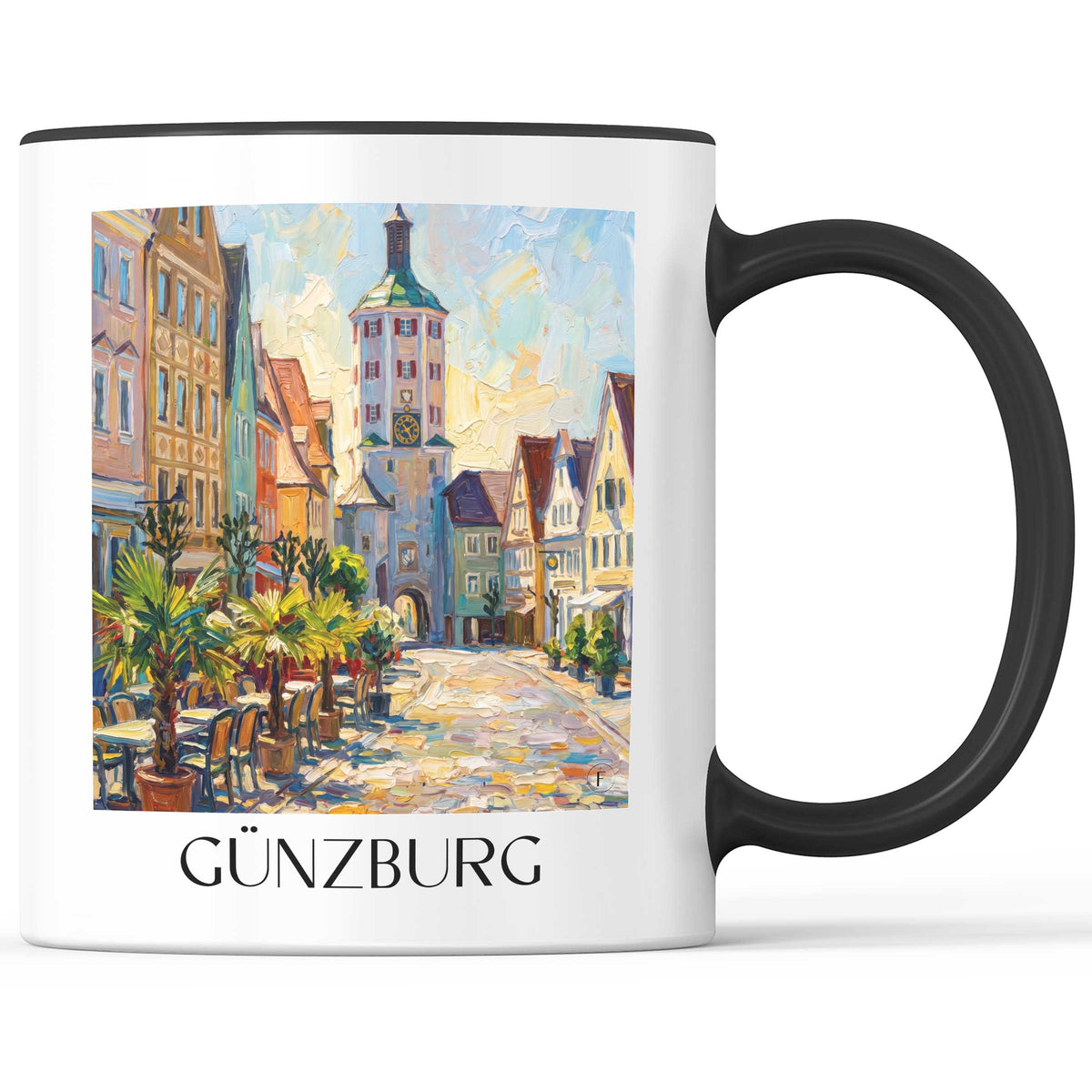günzburg-bayerisch-schwaben-deutschland-kaffeebecher-oil-painting-oelgemaelde