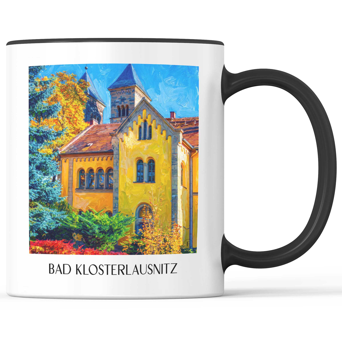 bad-klosterlausnitz-thüringen-deutschland-kaffeebecher-oil-painting-oelgemaelde