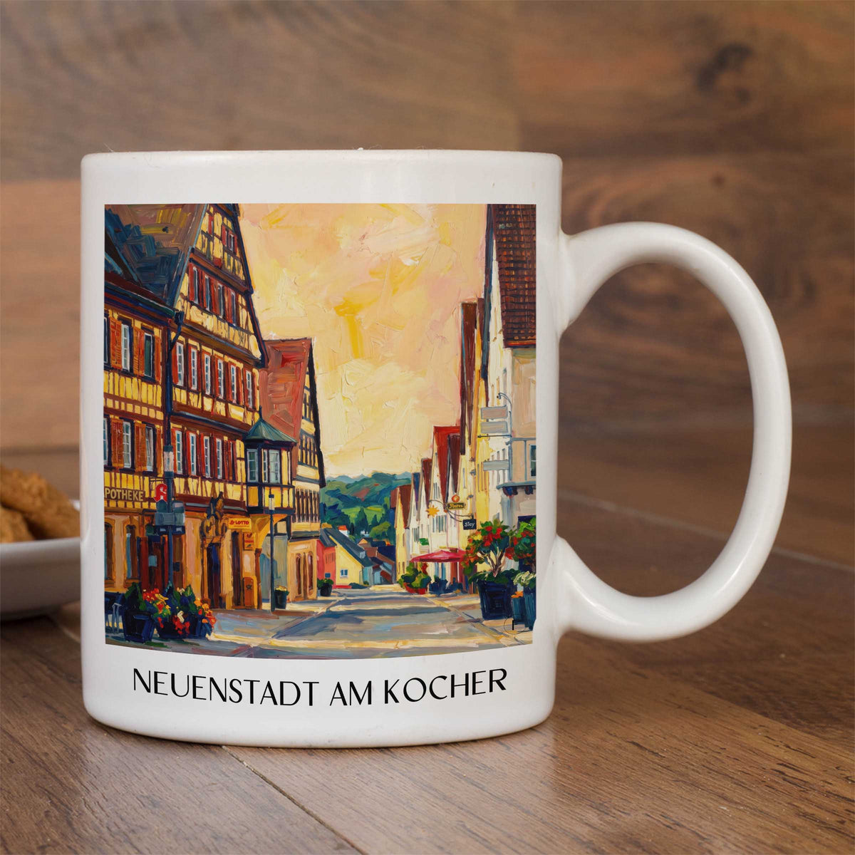 neuenstadt-am-kocher-hohenlohe-deutschland-kaffeebecher-oil-painting-oelgemaelde