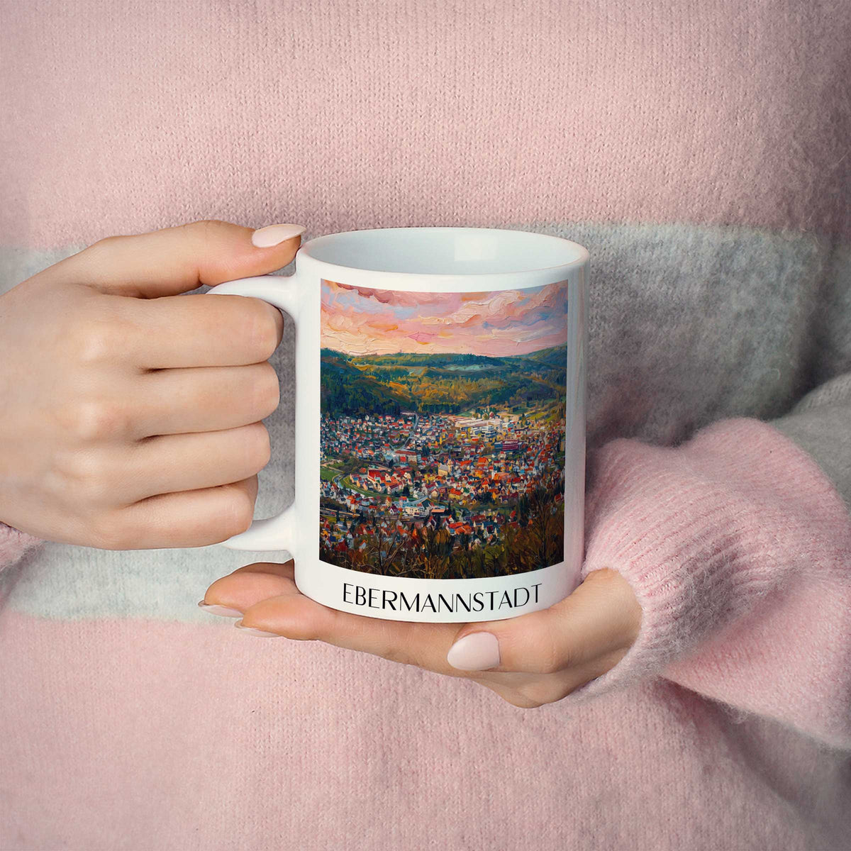 ebermannstadt-fränkische-schweiz-deutschland-kaffeebecher-oil-painting-oelgemaelde
